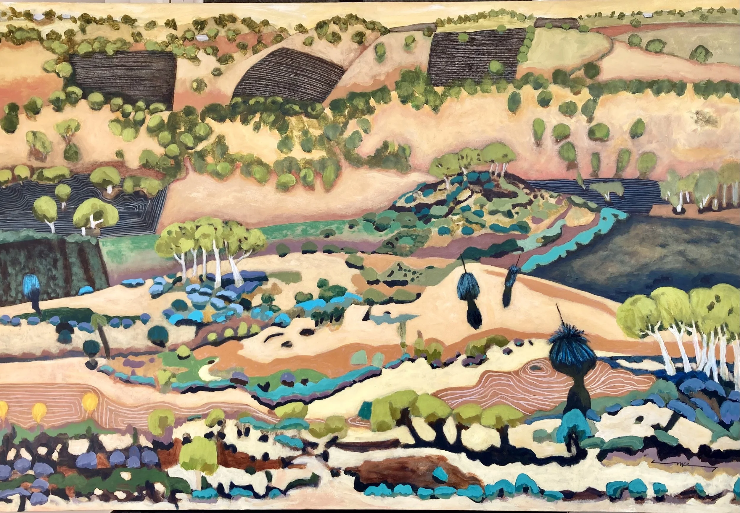 My Country 
acrylic paint on canvas 
152cm (w) x 112cm (h) 