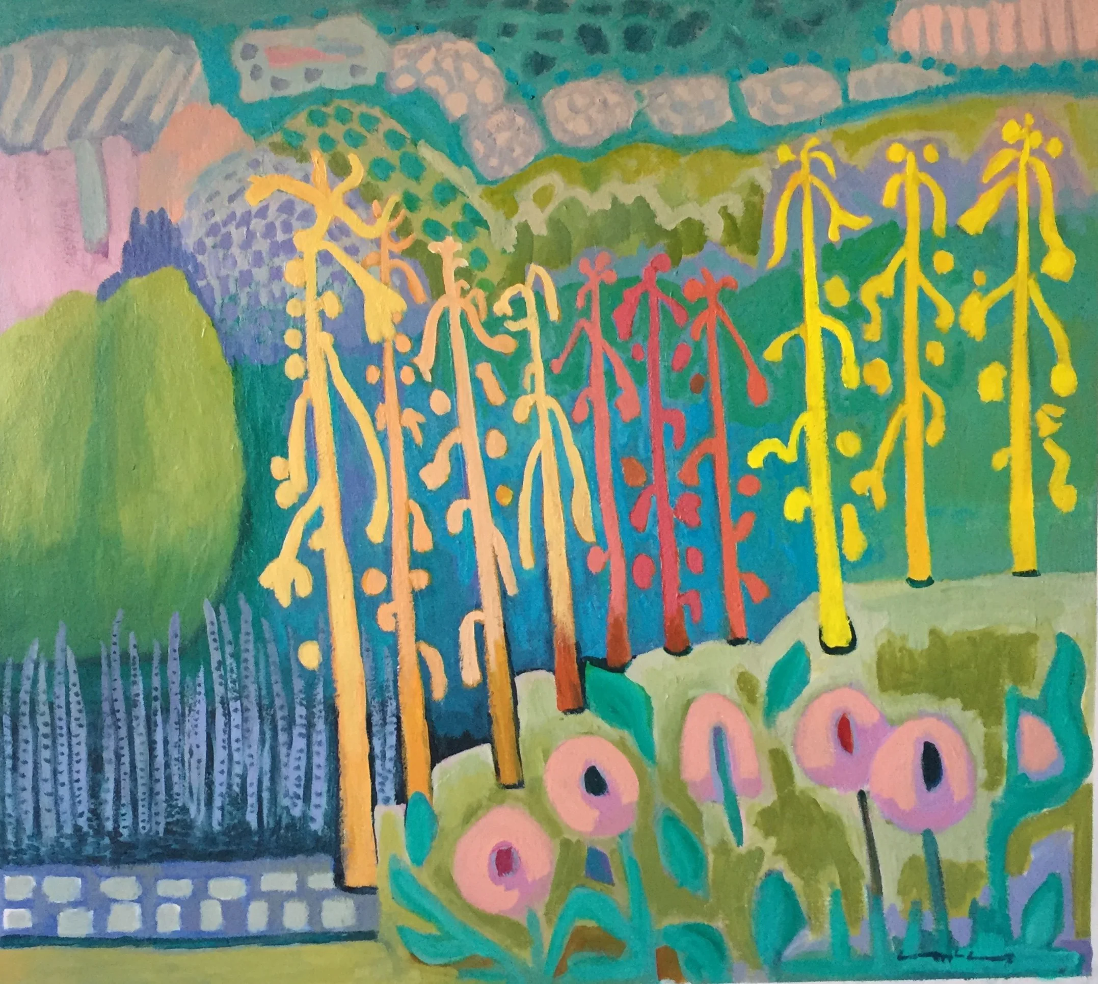  Botanical Fantasy SOLD  
70cm (w) x 60cm (h)