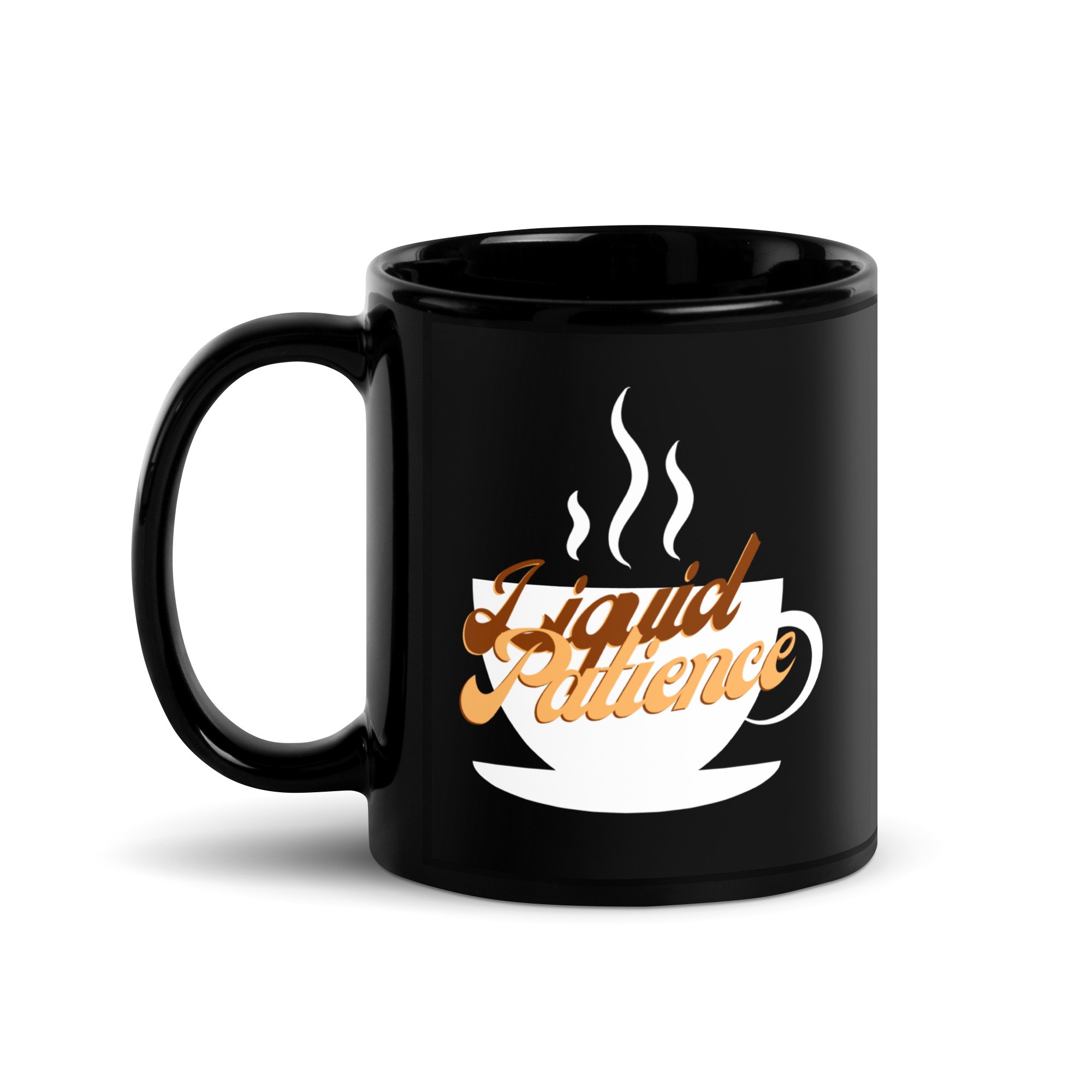 Liquid Patience Glossy Mug (Black)