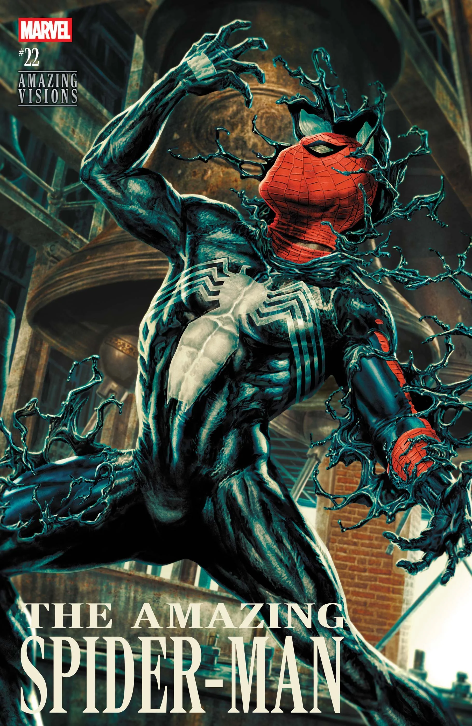 Amazing Spider-Man #22 variant by Lee Bermejo. Published by Marvel Comics.