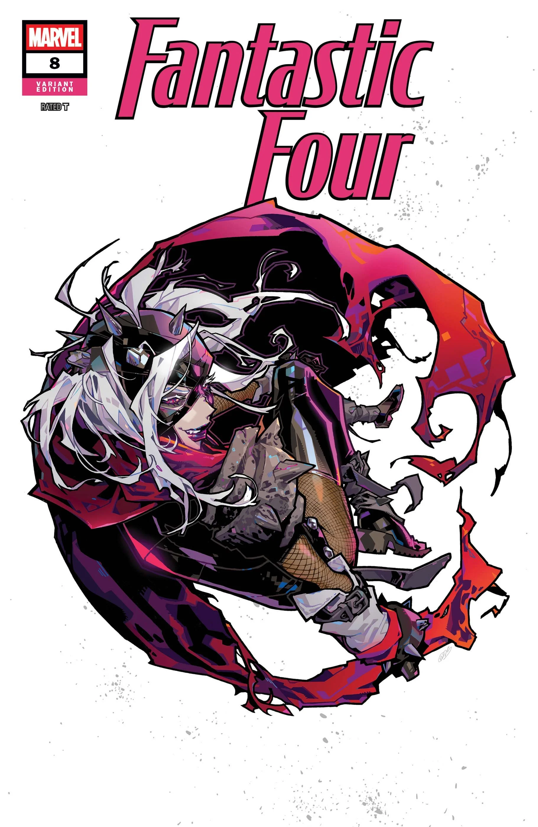 Fantastic Four #8 variant by Rose Besch. Published by Marvel Comics.