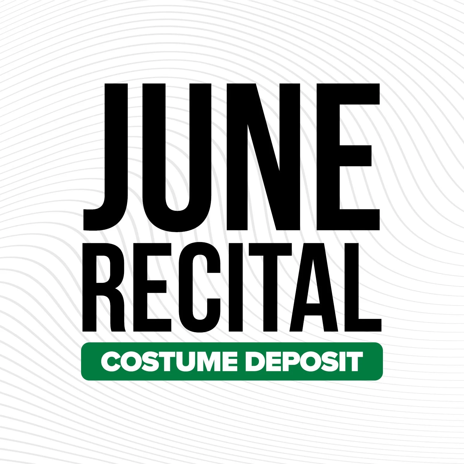 June Recital Costume Deposit