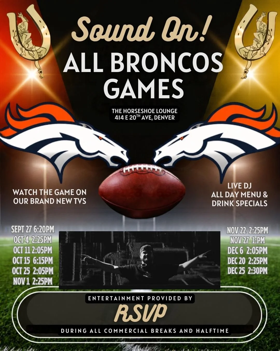ALL Broncos Games SOUND ON!