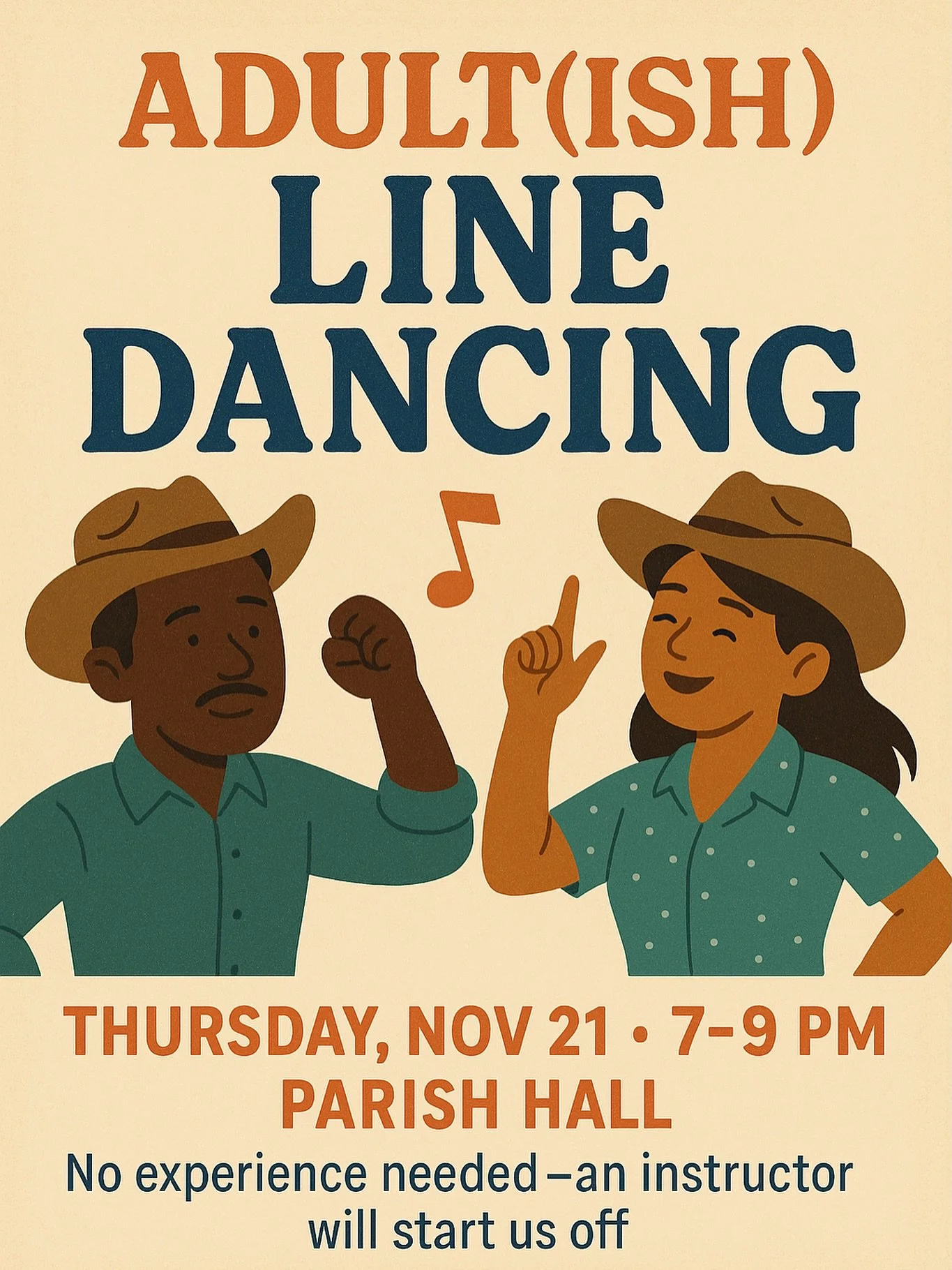 Halloween Monster Mash tonight, All Saints&rsquo; Sunday, and Adult(ish) line-dancing in November. Join us 🎃👻💃

(Link in story)