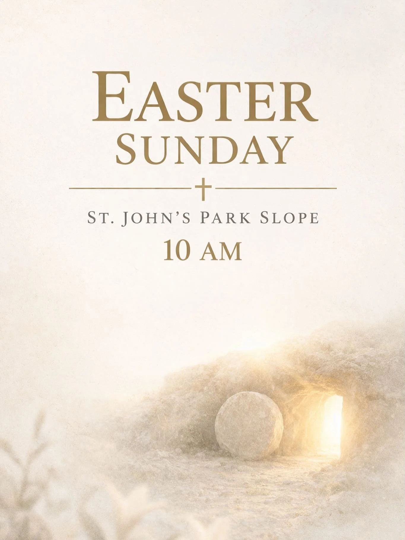 Death does not have the final word.

Join us tomorrow at 10 AM as we gather with fear and great joy at the beginning of death&rsquo;s undoing 💒