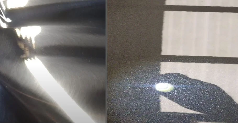 rotary swirls then nearly flawless