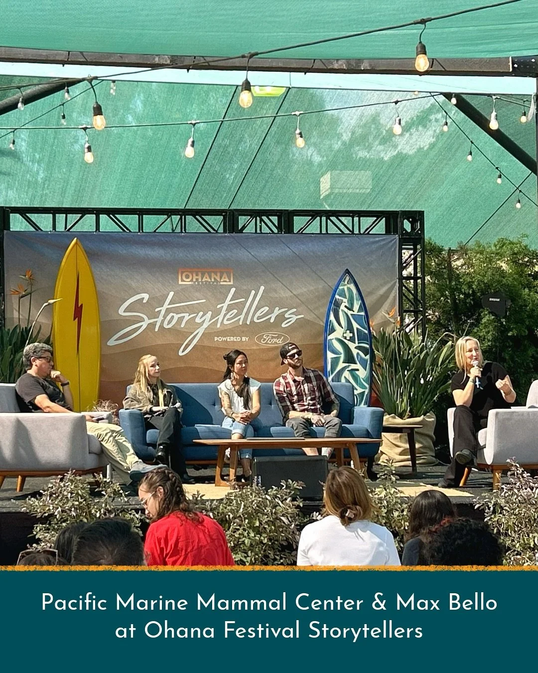 On Saturday, September 27th, Pacific Marine Mammal Center spoke at Ohana Festival Storytellers stage in Dana Point! The festival&rsquo;s core pillars are Oceans, Activism, Environmental Justice, Art, Community and Indigenous Voices 🌅

🎤 Our convers