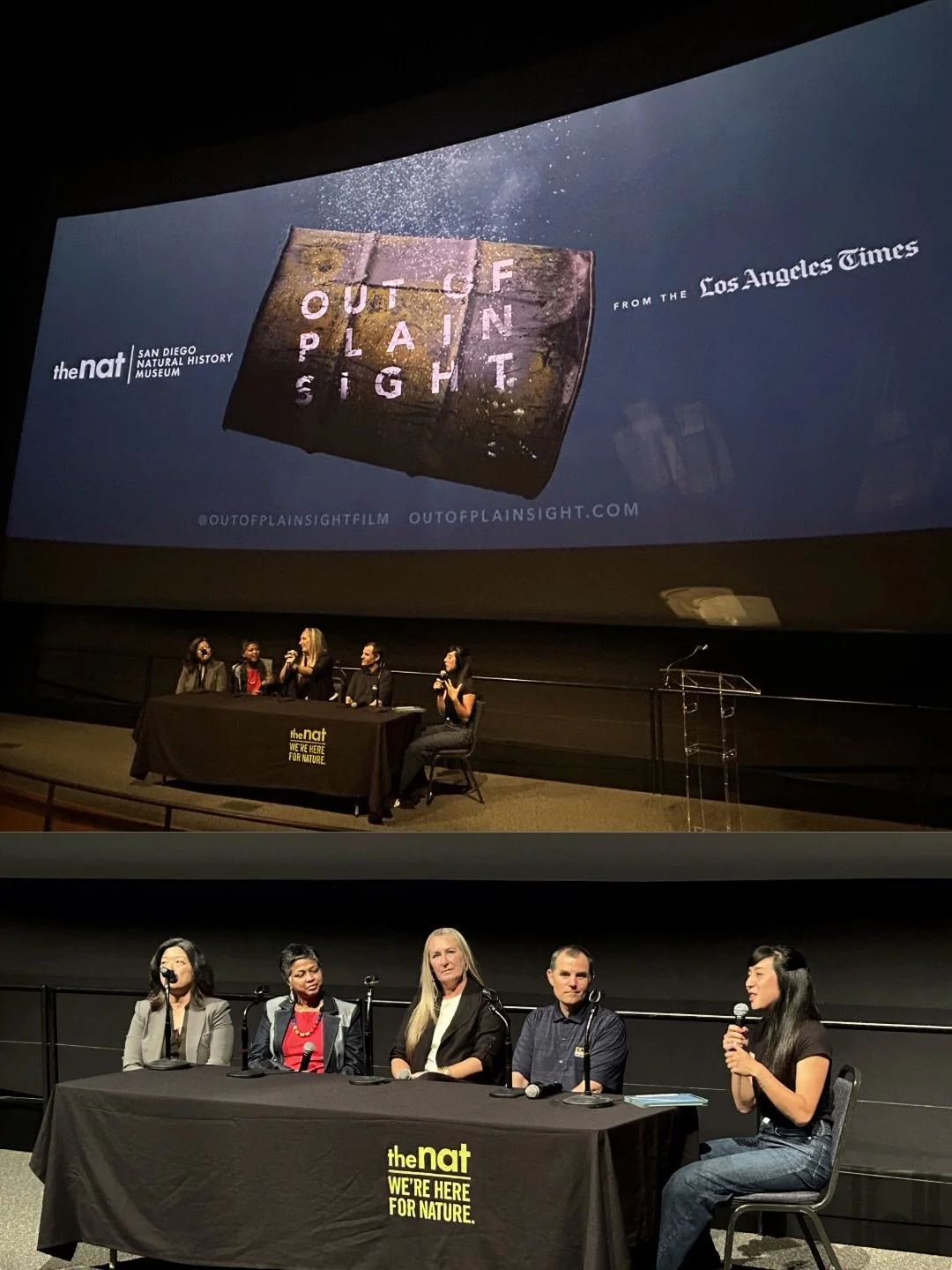 In June, Team PMMC was at the San Diego Natural History Museum (@sdnhm) for a special screening of the award winning Los Angeles Times documentary @outofplainsightfilm , followed by a Q&amp;A Panel with experts featured in the film. 🎬 We tabled a bo