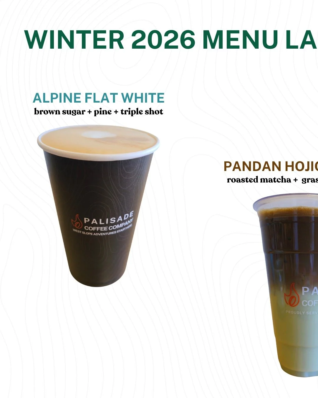 a few of our favorites launching TOMORROW at the palisade coffee bar @ starvin' arvin's in clifton

full menu drops tomorrow

#coloradocoffee #palisadecoffee #iamGJ #cliftonco #cliftoncoffee #westslopebestslope