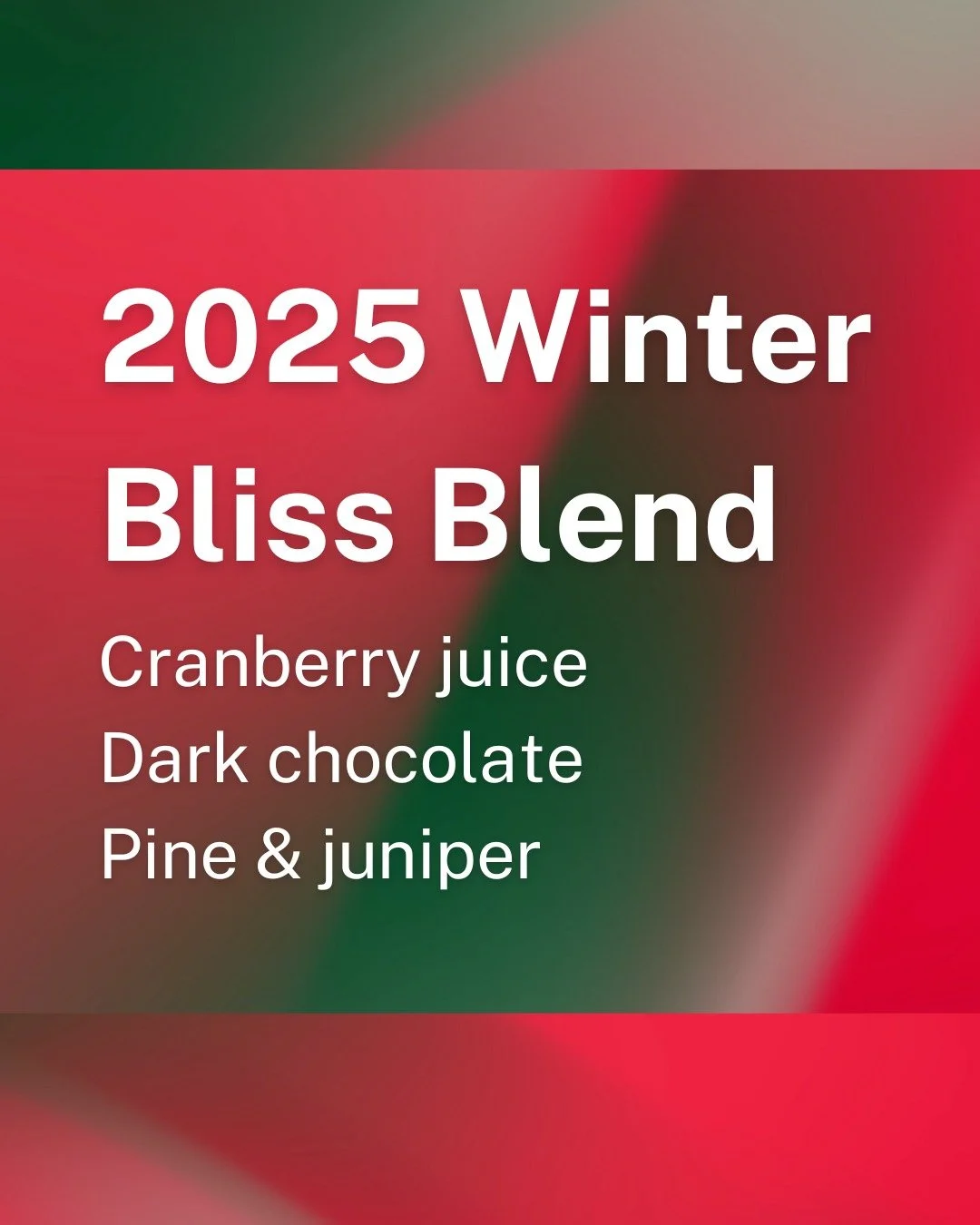 You know when a coffee just... stops you? ☕

Our 2025 Winter Bliss Blend is here. Three incredible coffees at three different levels. There's bright cranberry that hits first, then pine and juniper that make it taste like the holidays, all grounded i
