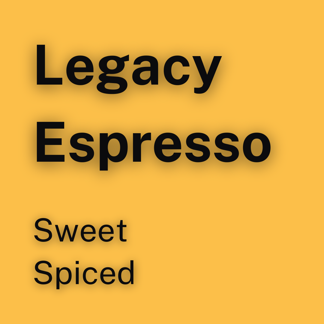 Legacy: Traditional Espresso (Med-Dark)