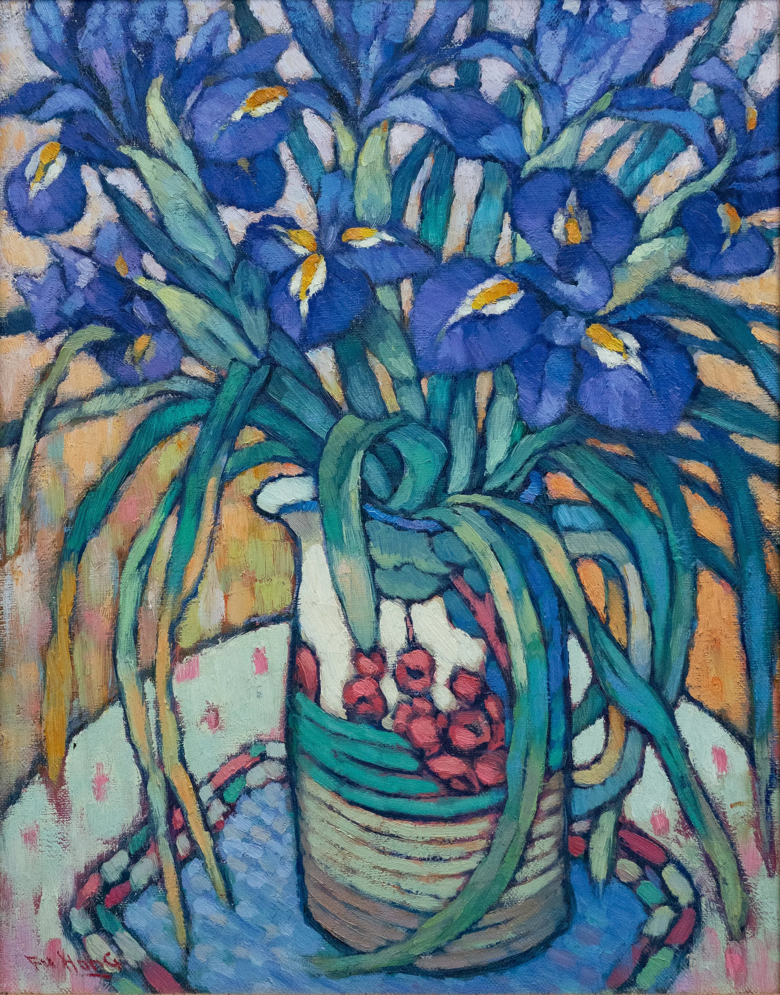 Hong Fu, Untitled (Still Life with Purple Iris), Undated