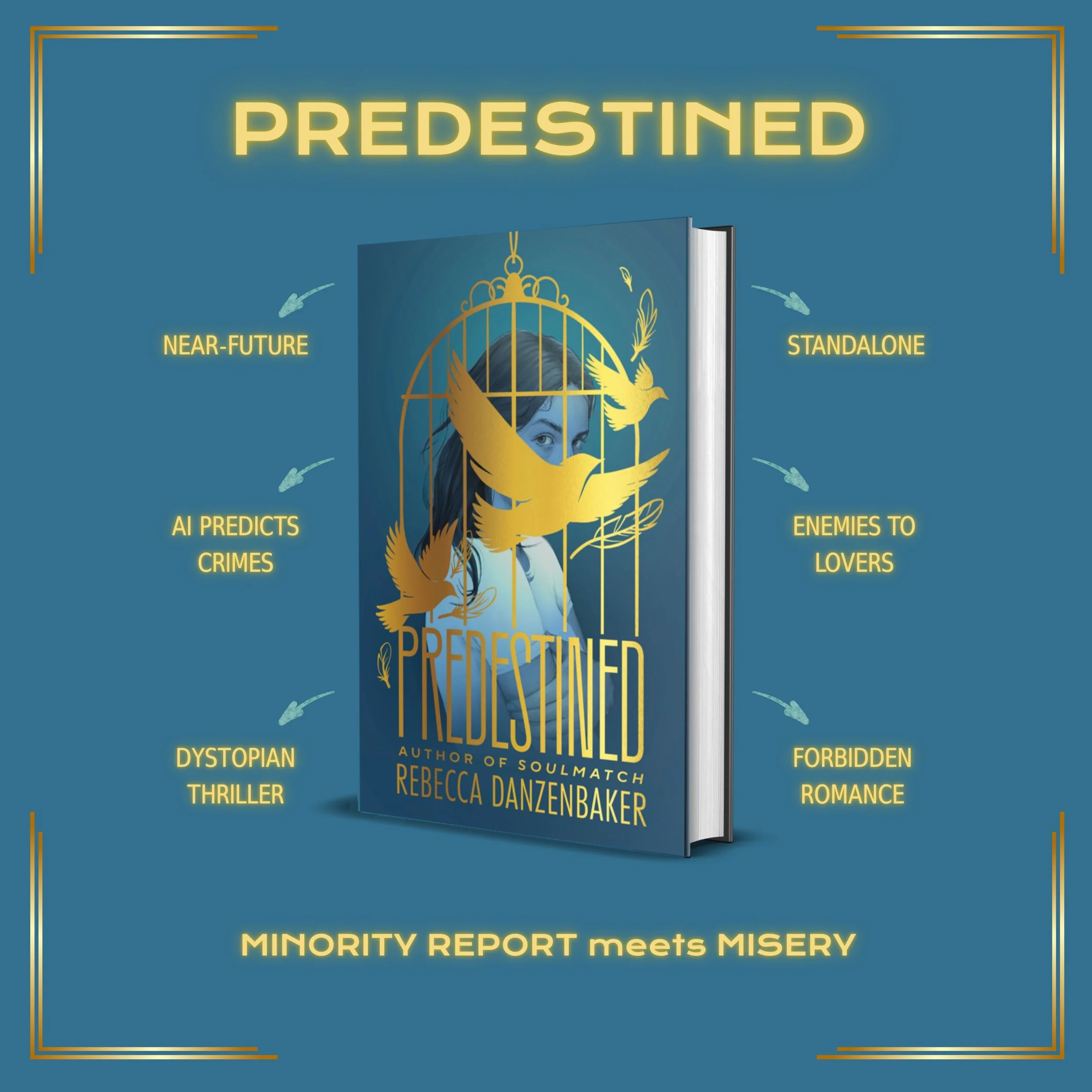 PREDESTINED near-future romantic dystopian thriller where AI predicts crimes