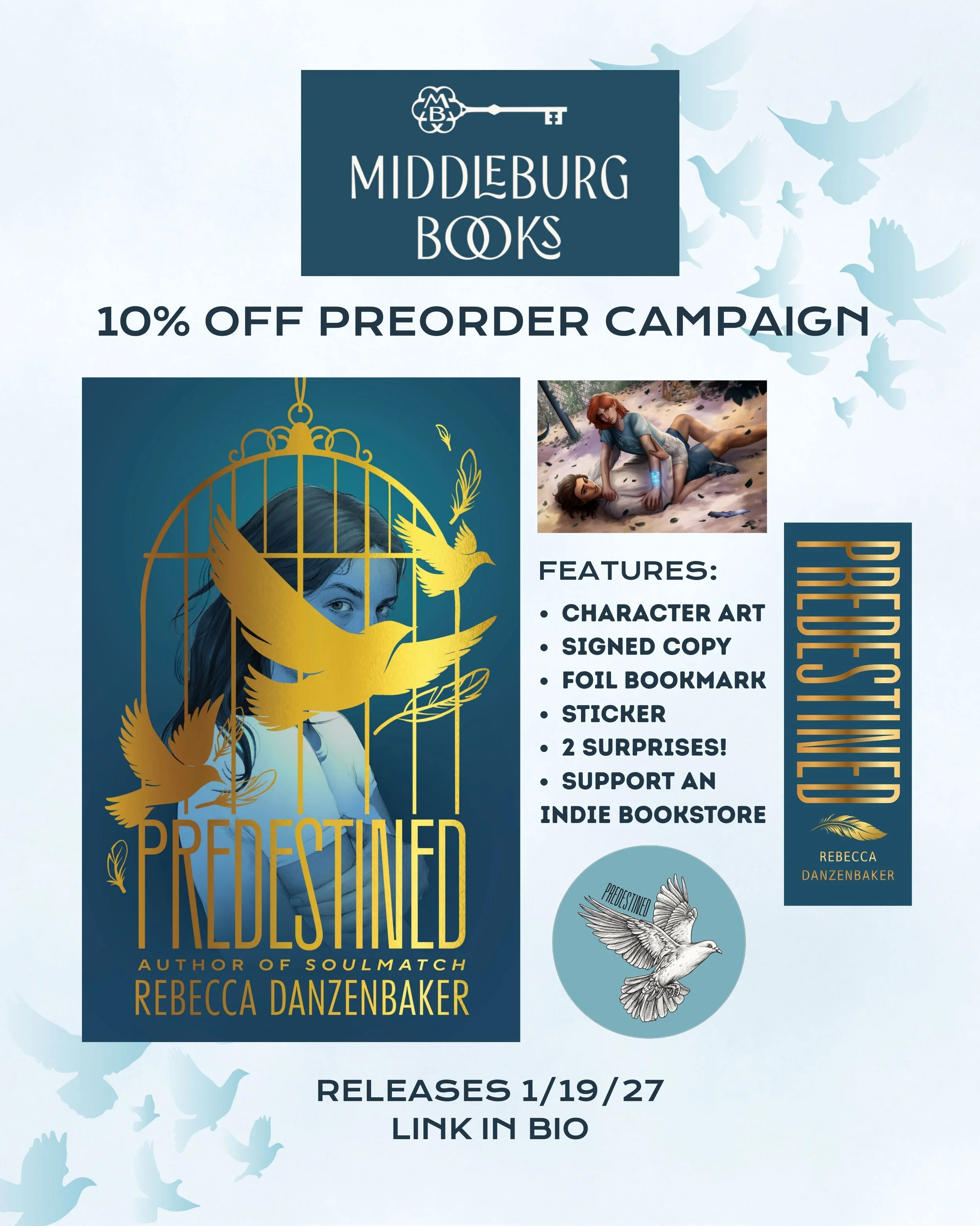 Middleburg Books preorder of PREDESTINED