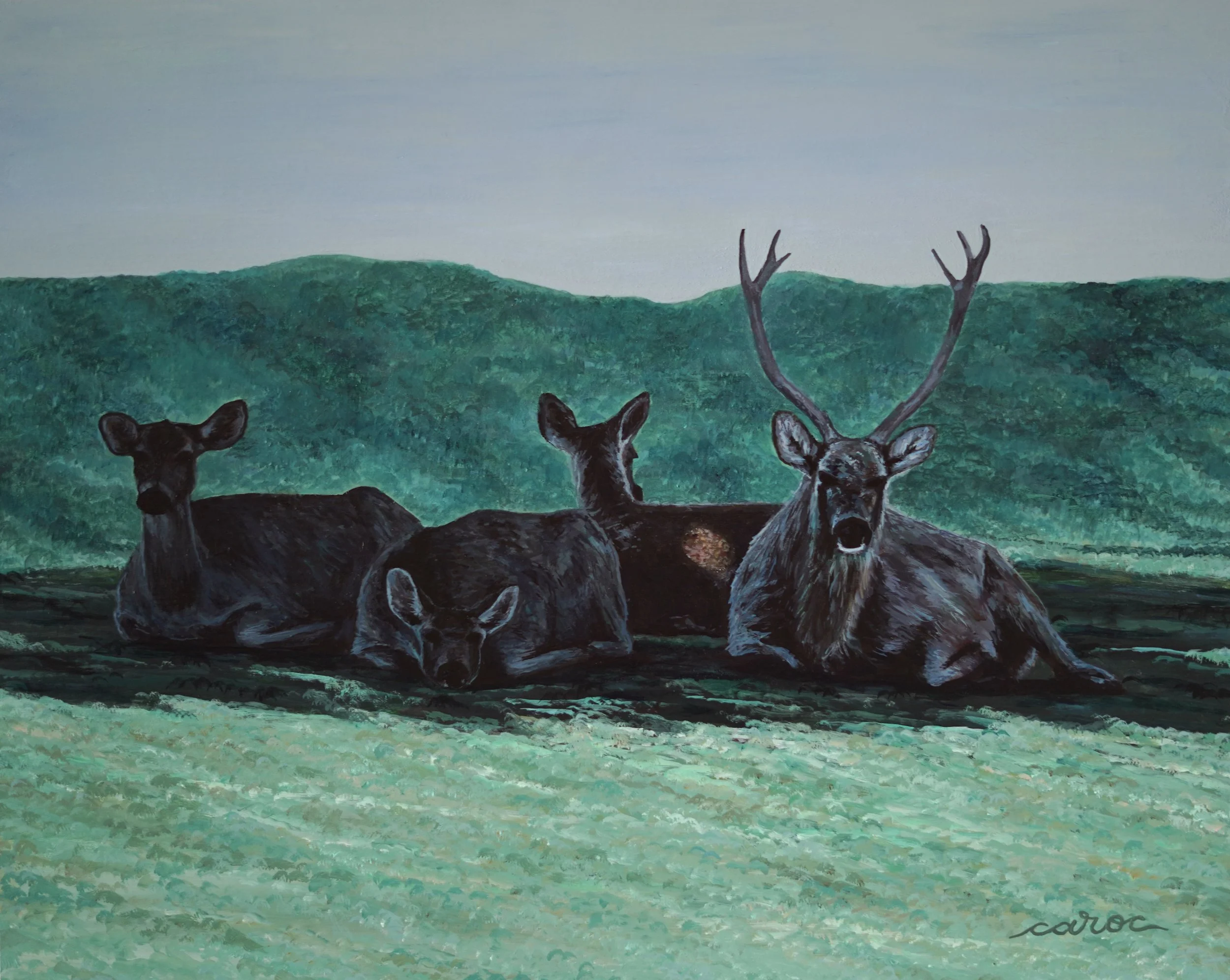 Eleven Eleven, 2025
Acrylic on cradled wood panel
16x20"