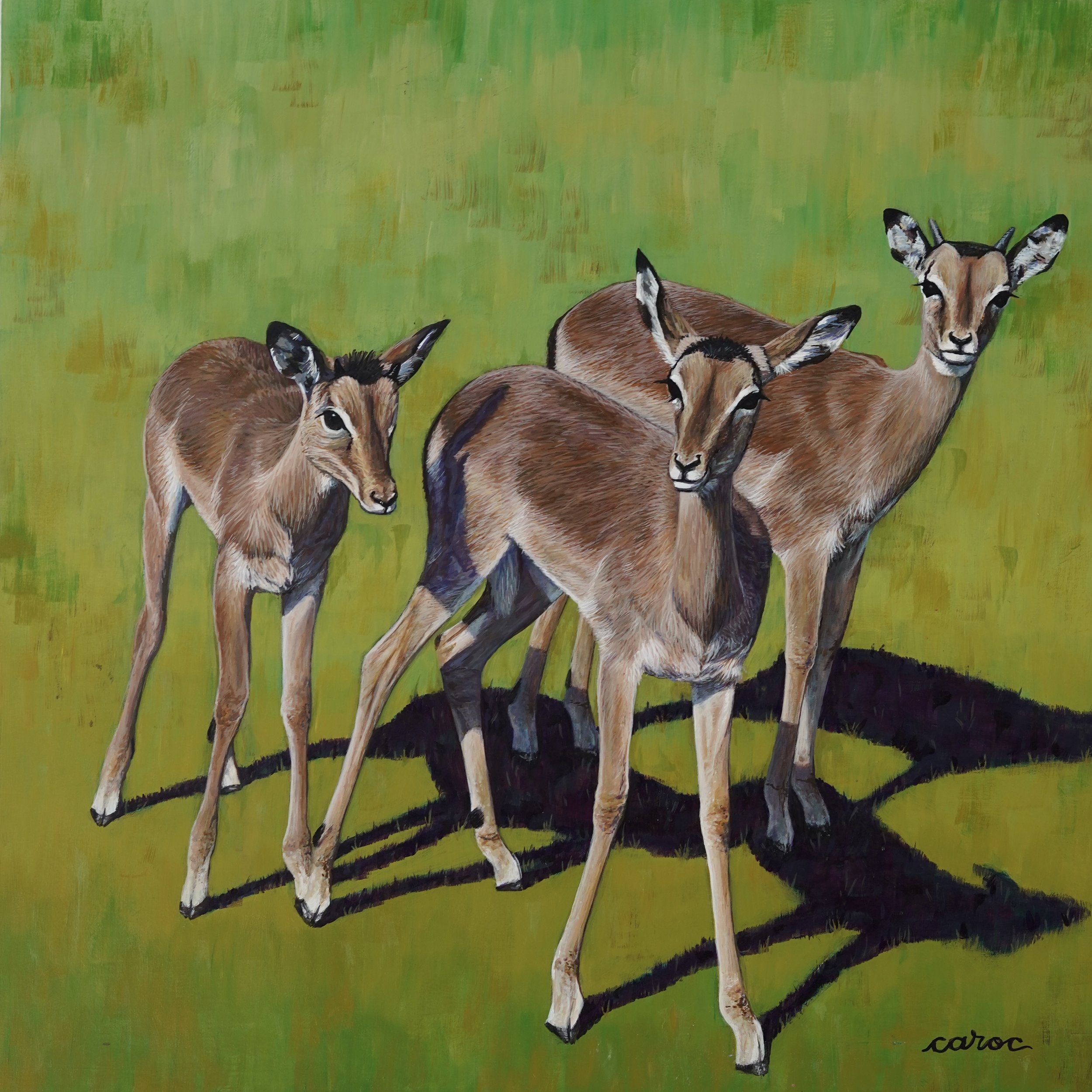 Cariño, 2025
Acrylic on cradled wood panel
16x16”