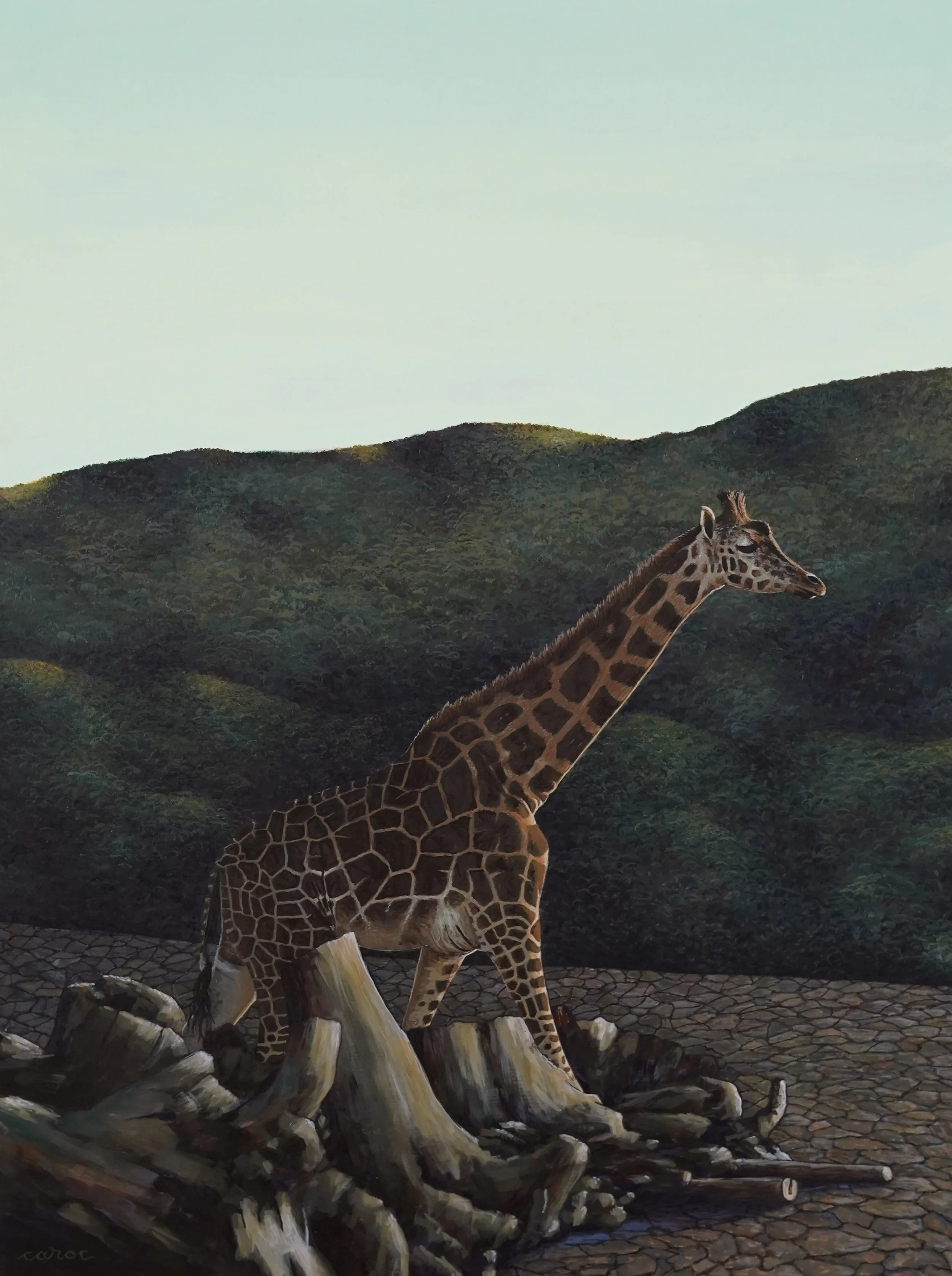 The Sun Rises Again, 2025
Acrylic on cradled wood panel
18x24”