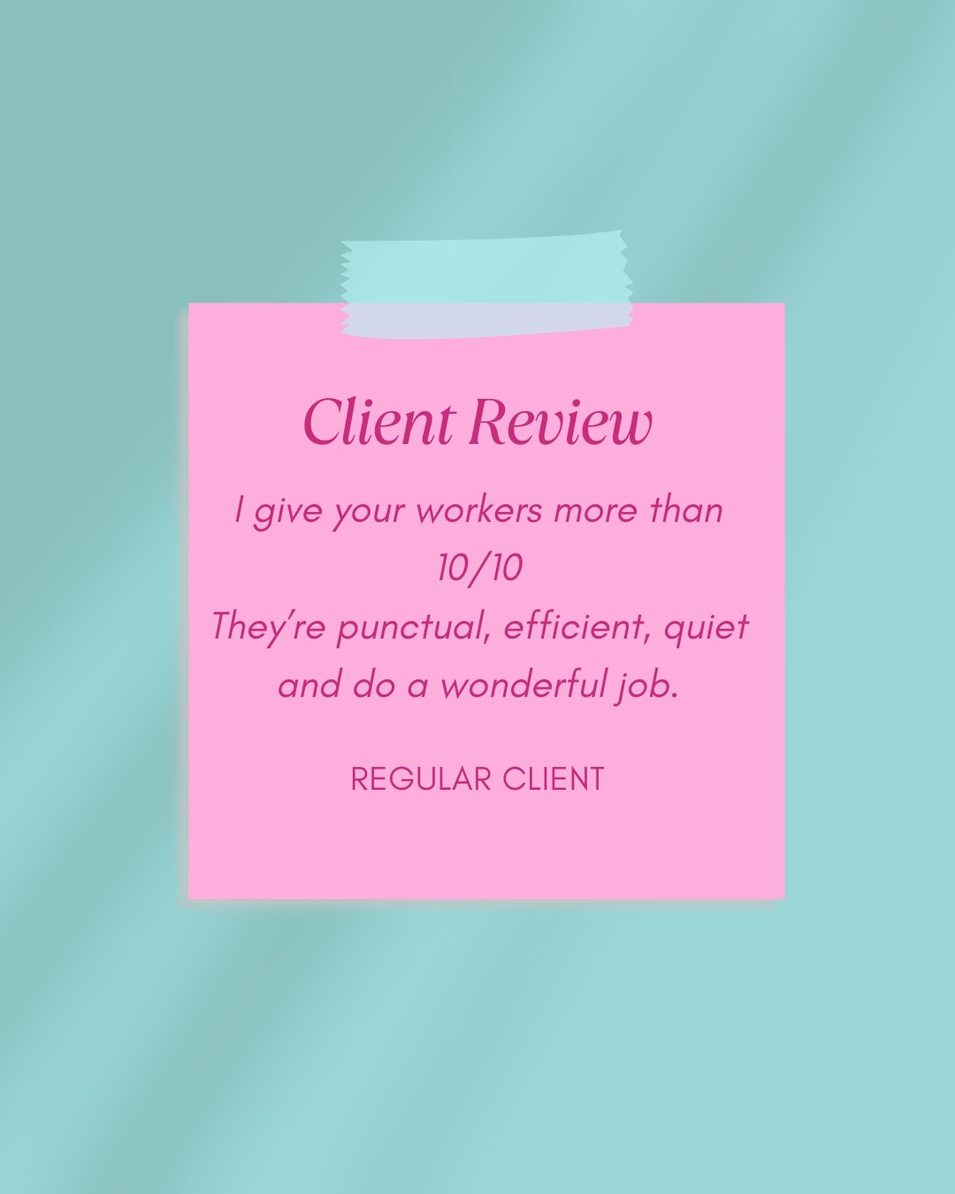 ✨ Client love like this makes our day! ✨
When a client says we&rsquo;re more than a 10/10&hellip; we know we&rsquo;re doing something right 💛
Thank you for trusting us with your clean! 🧼✨
