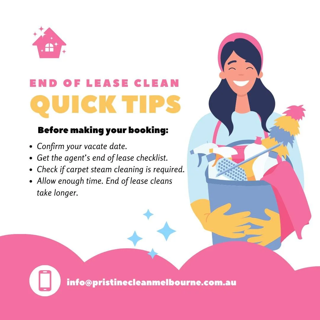 If you&rsquo;re booking an end of lease clean, it&rsquo;s important to:
- Book early and give us notice
- Let us know upfront if you need any additional services
Clear details early make the clean smoother and avoid last-minute stress.
#endoflease #c