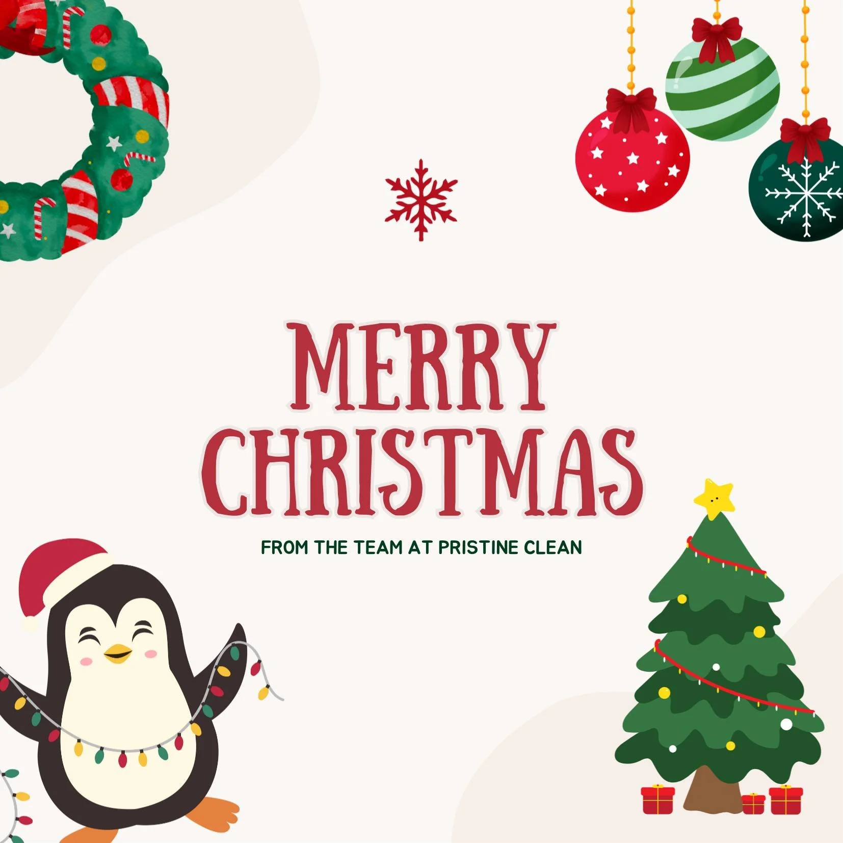 Merry Christmas from all of us at Pristine Clean! #christmas #melbourne