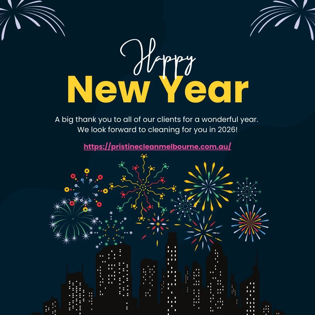 Happy New Year to all of our wonderful clients. We look forward to cleaning for you in 2026 and beyond! 🥂