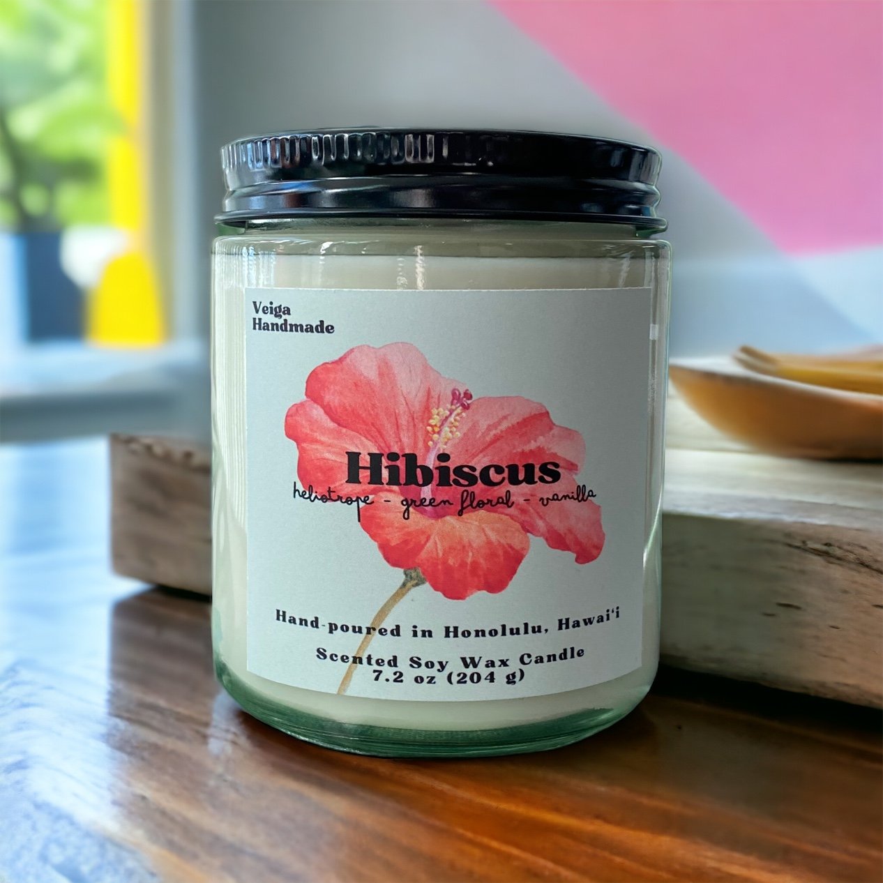 Hibiscus Candle