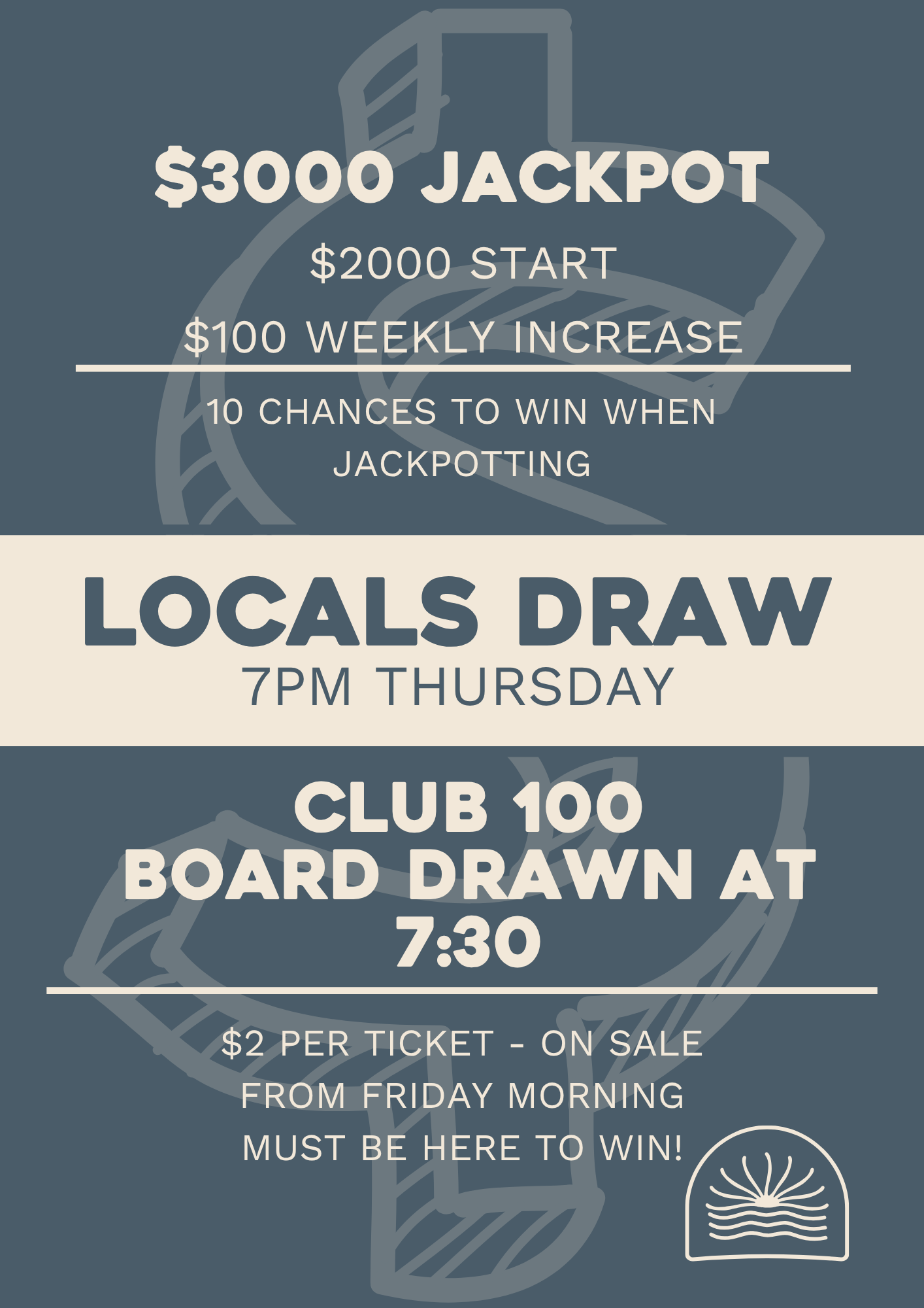 THURSDAYS LOCALS Draw & Raffles