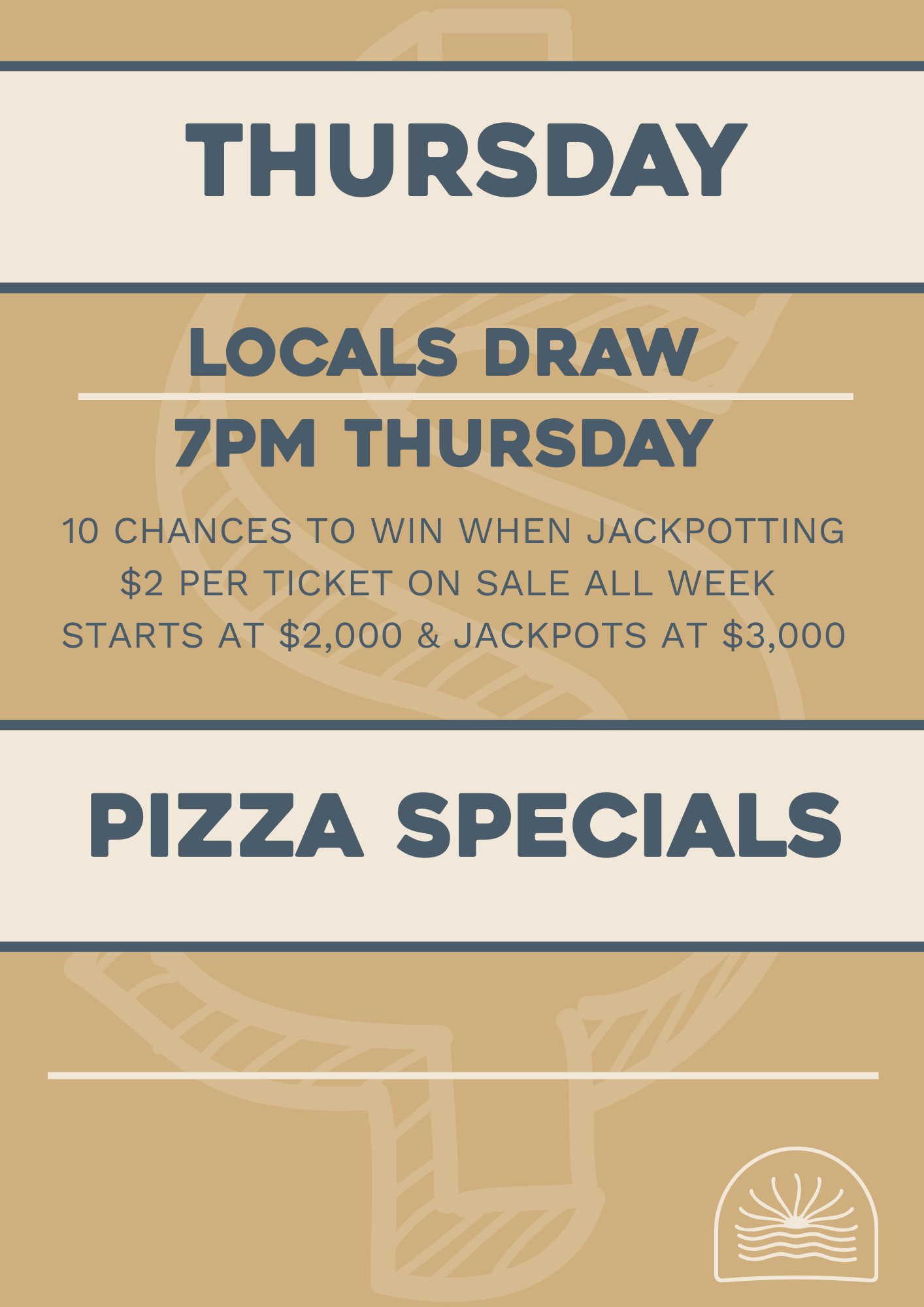 Thursday Locals Draw and Pizza Spec