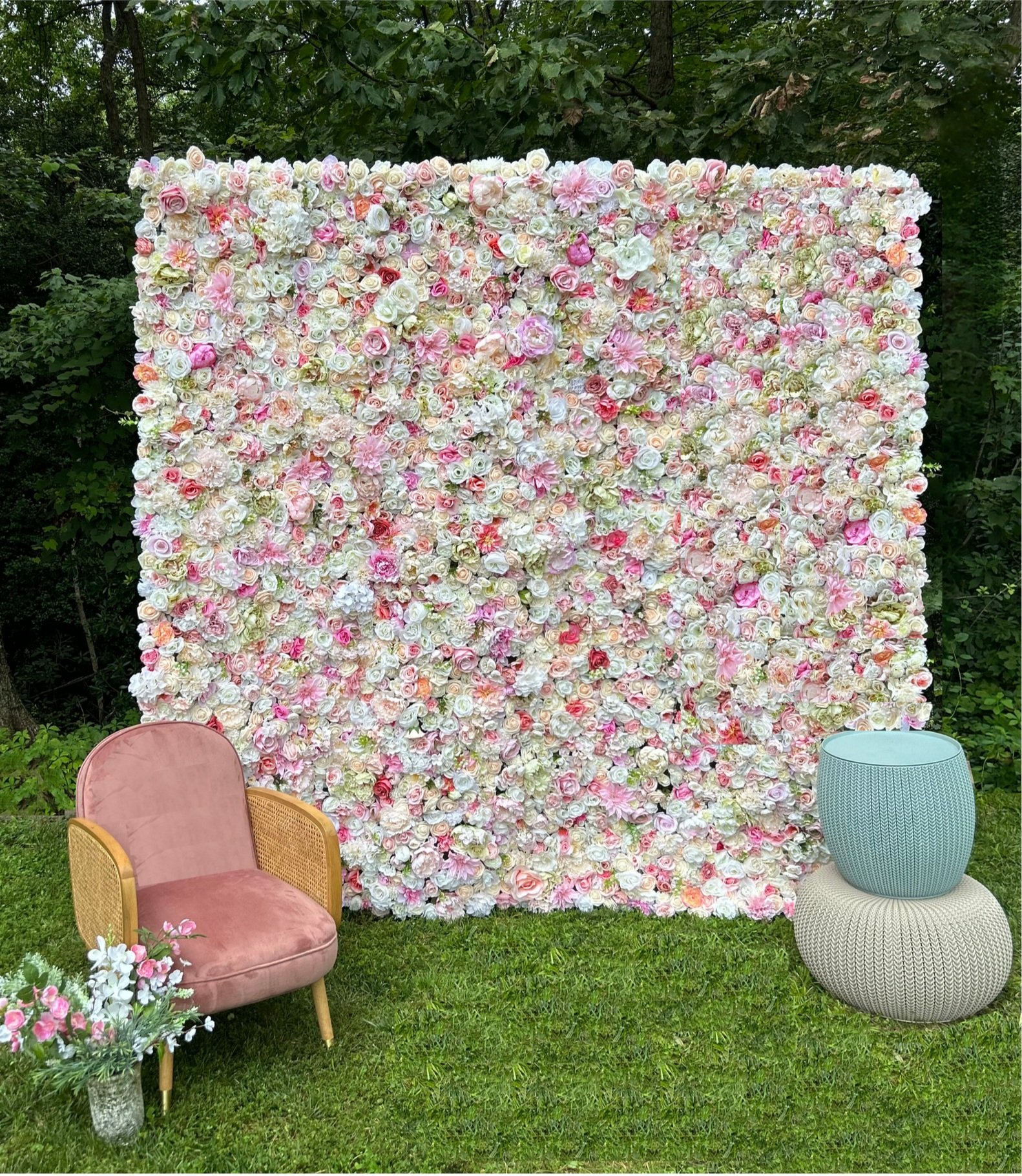 Flower Wall Backdrop Rental in Anne Arundel County — Wonderwall Backdrops