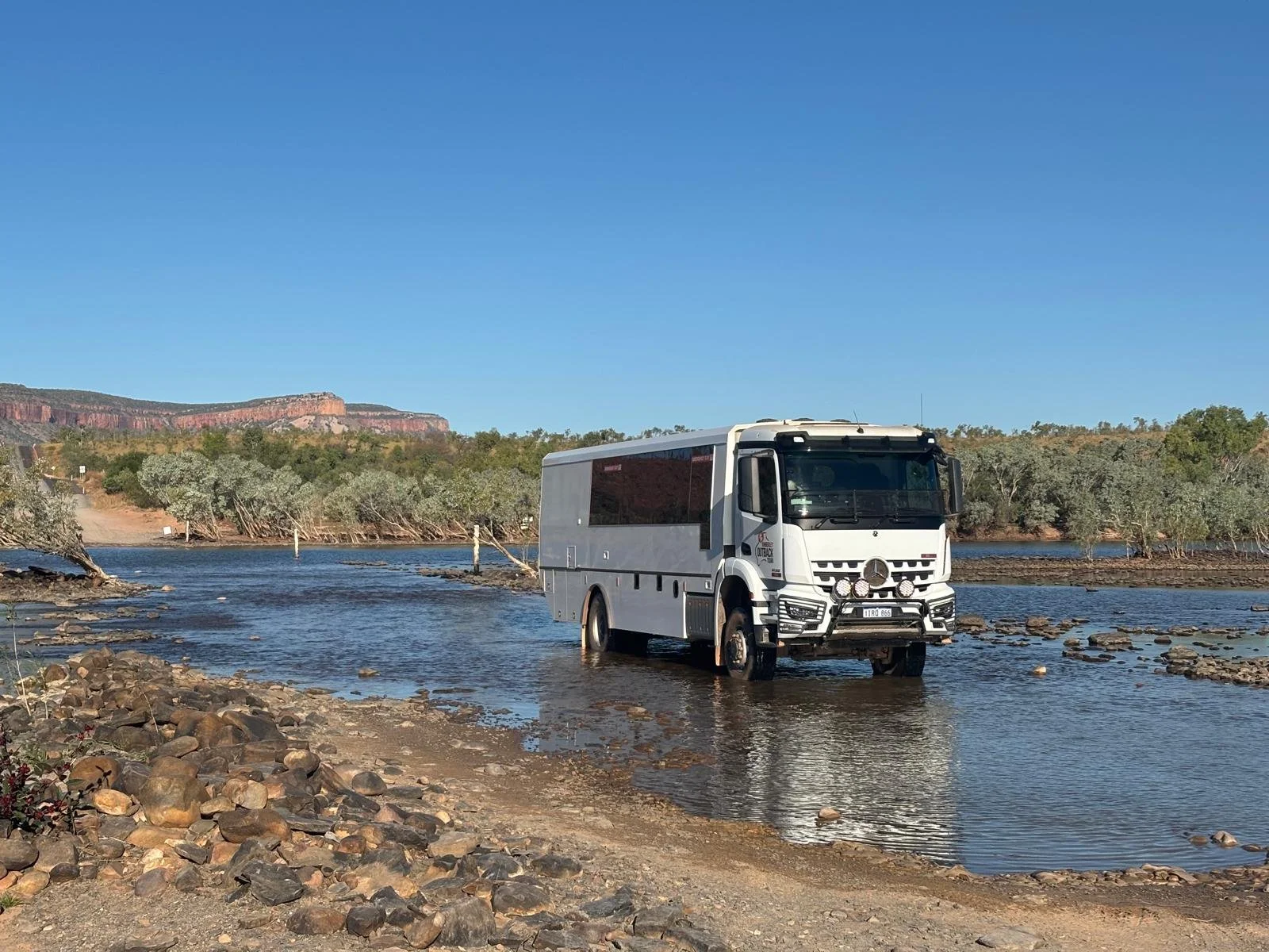 Truck Pentecost River crossing