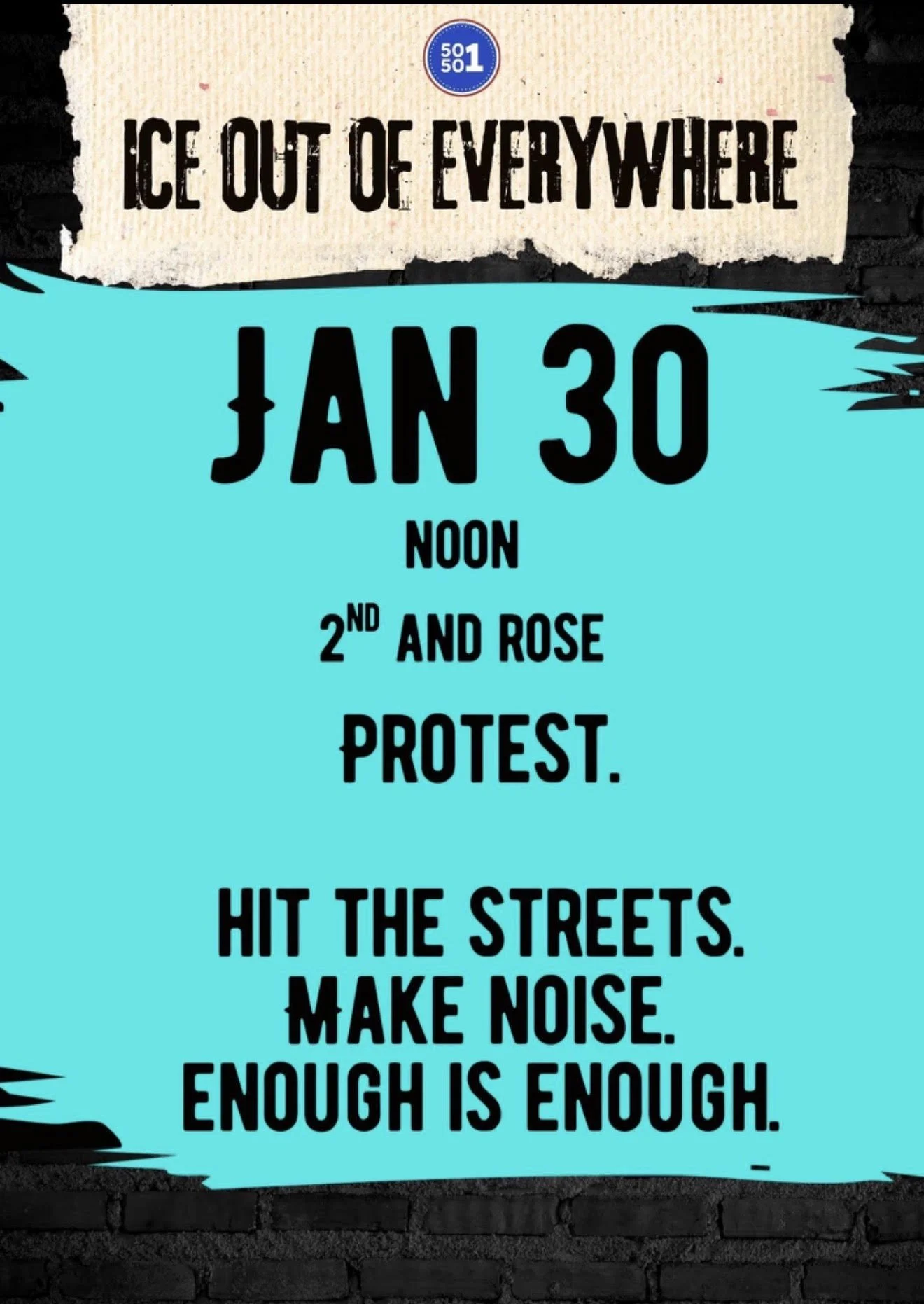Ice Out of Everywhere Pop-Up Protest