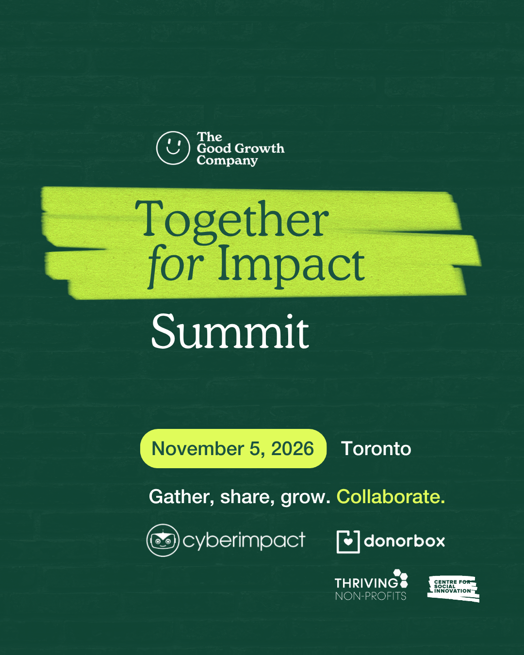 A Summit on Collaboration for Social Impact in Toronto