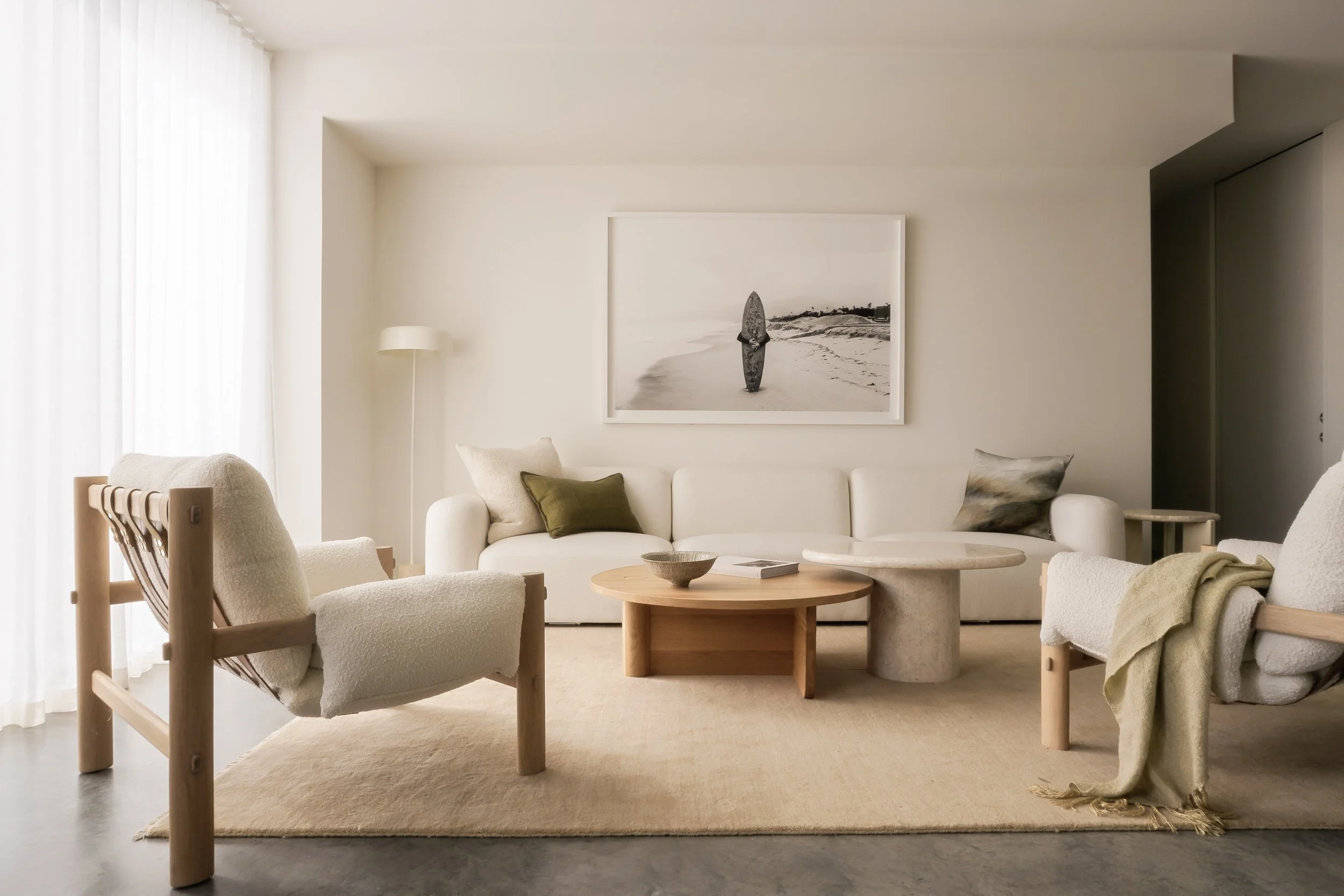 Mount Martha living room furniture styling by Rory James Carter