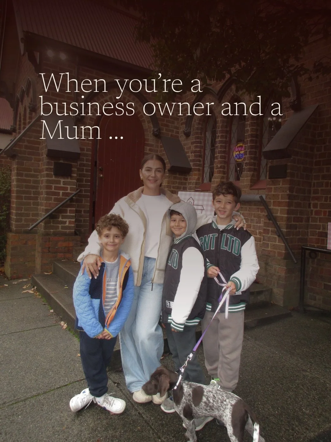 No one tells you what to expect when you are a mum and running a business 

There is no &lsquo;off&rsquo; button. There is multiple hats on every single day. 

No one gives you a guide on what is wrong or what is right, you show up to the best of you