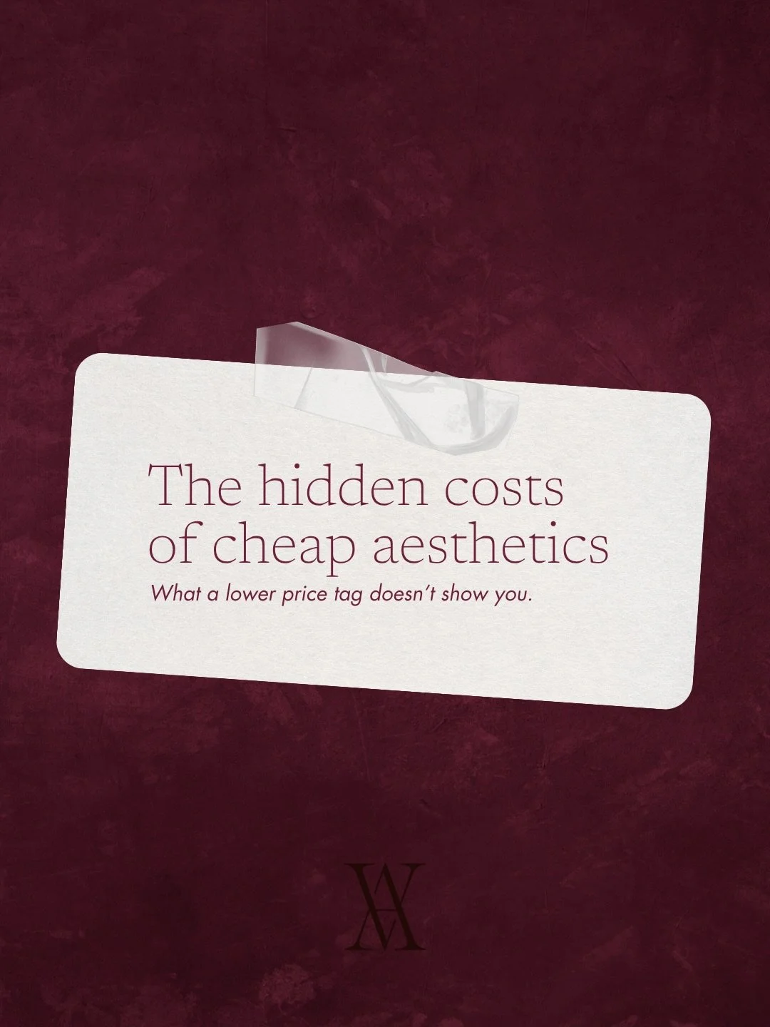 The cost of an aesthetic treatment reflects far more than the product itself. 
It covers the quality and sourcing of what is used, the training and experience of the person treating you, the time taken to properly assess your face, and the care you r