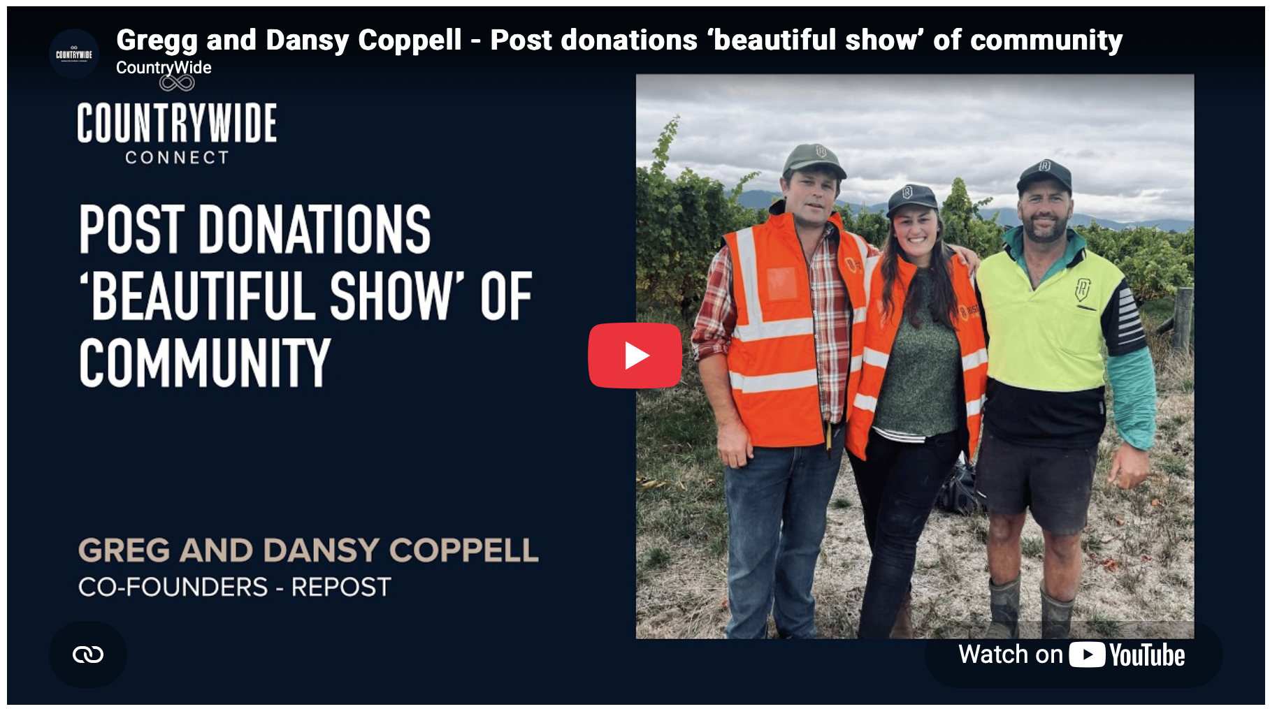 CountryWide Interview Andy - Post donations ‘beautiful show’ of community