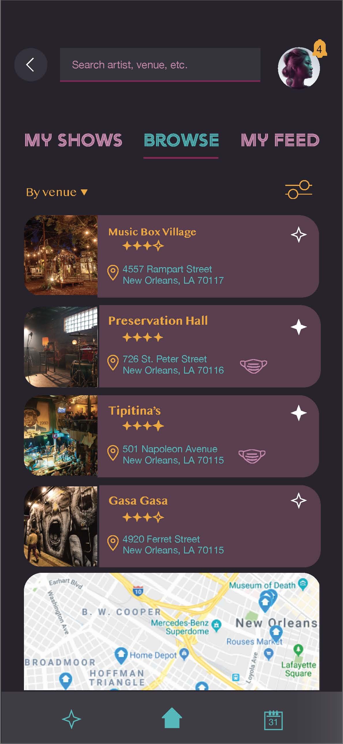 Browse by Venue