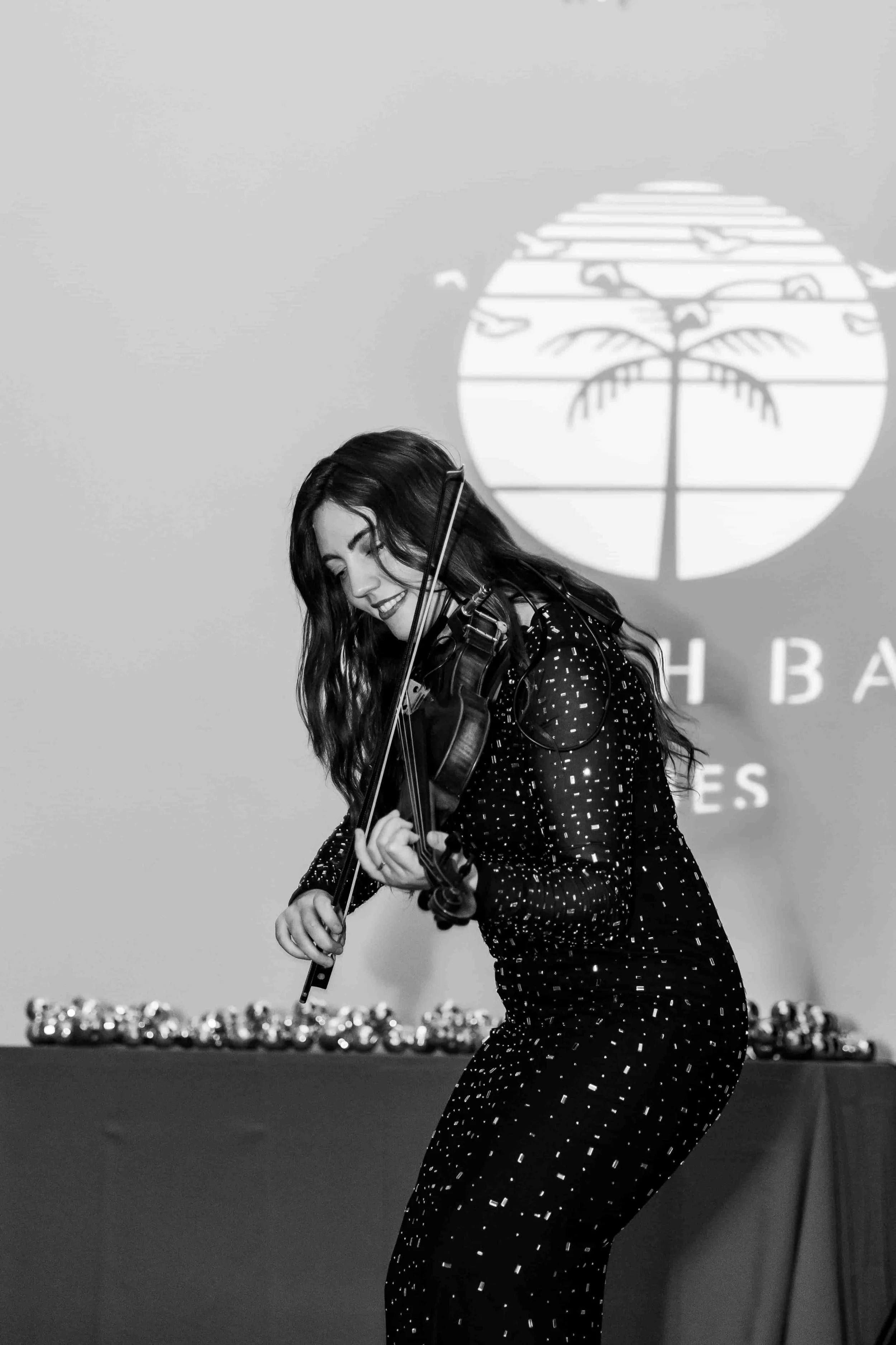 luxury corporate event violinist performing in Los Angeles
