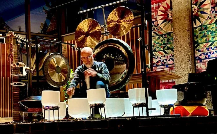 The Cedar Presents
SPRING EQUINOX SOUND BATH with Marc Anderson, Natalie Nowytski, and Jeremy Ylvisaker
Sunday, March 22, 2026 / Doors: 3:30 PM / Show: 4:00 PM
All Ages
Open Floor
Sound artist Marc Anderson returns to the Cedar with Natalie Nowytski