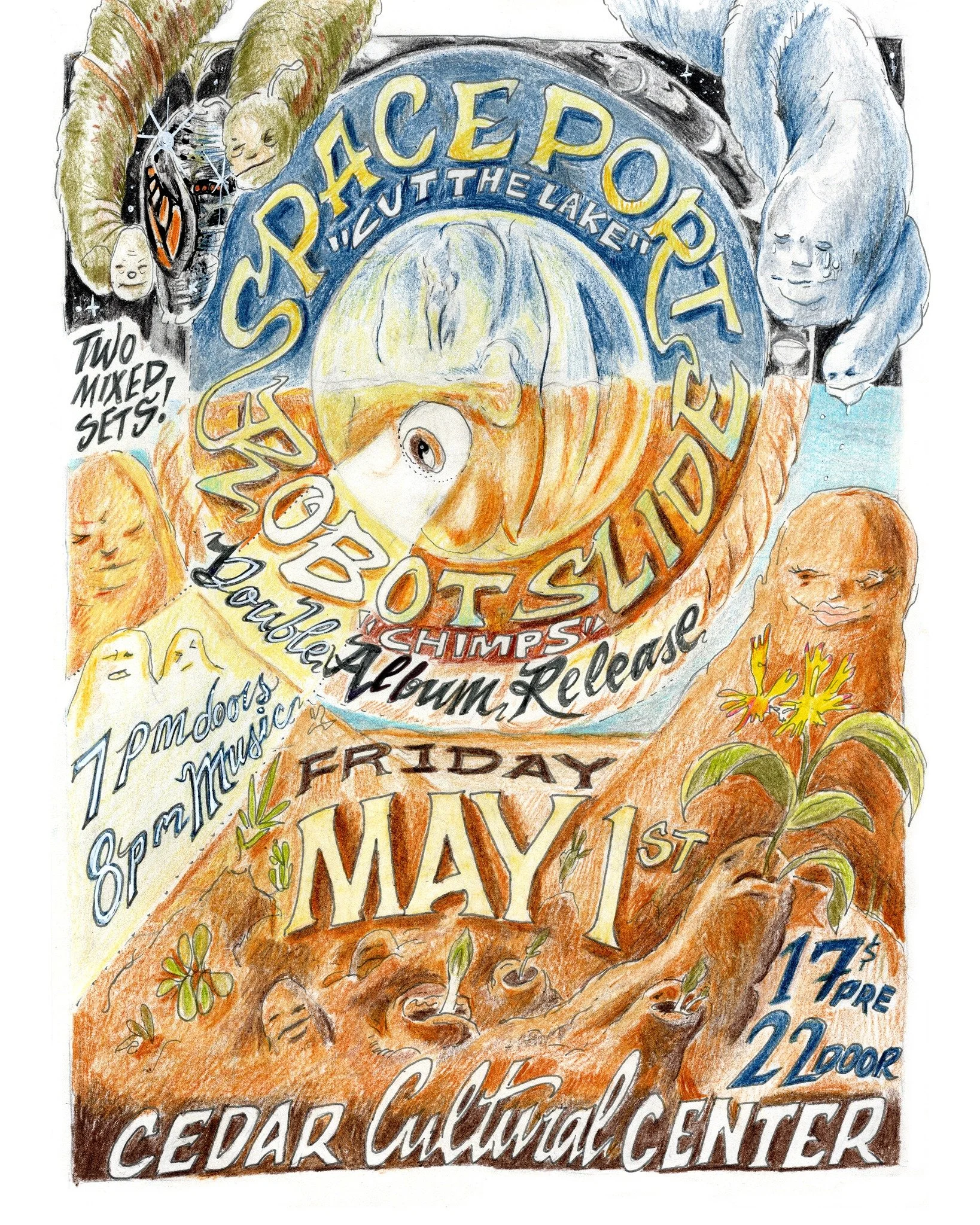 The Cedar Presents
ROBOT SLIDE &amp; SPACEPORT
Friday, May 1, 2026 / Doors: 7:00 PM / Show: 8:00 PM
All Ages
Standing

Local family bands Spaceport and Robot Slide come together to co-headline an extra-special collaborative show celebrating the relea