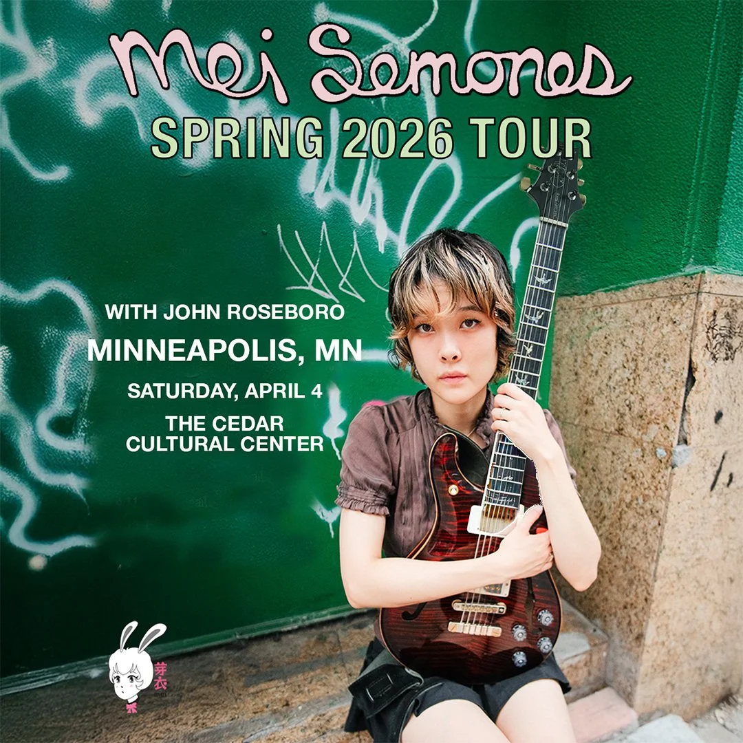 John Roseboro will be opening for MEI SEMONES at The Cedar!
Saturday, April 4, 2026 / Doors: 7:00 PM / Show: 8:00 PM
All Ages
Standing

🎟️ Head to our Linktree for tickets!