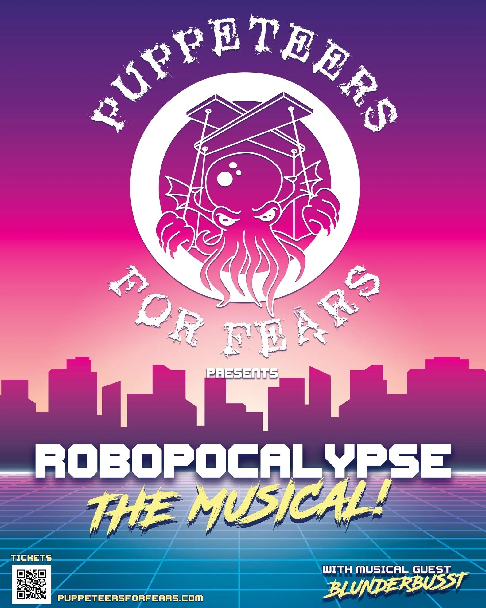 The Cedar Presents
PUPPETEERS FOR FEARS presents Robopocalypse: The Musical!
Wednesday, July 1, 2026 / Doors: 7:00 PM / Show: 7:30 PM
All Ages
Seated

🎟️ Tickets on sale Friday, May 8 at 10:00 AM CST! Head to our Linktree!