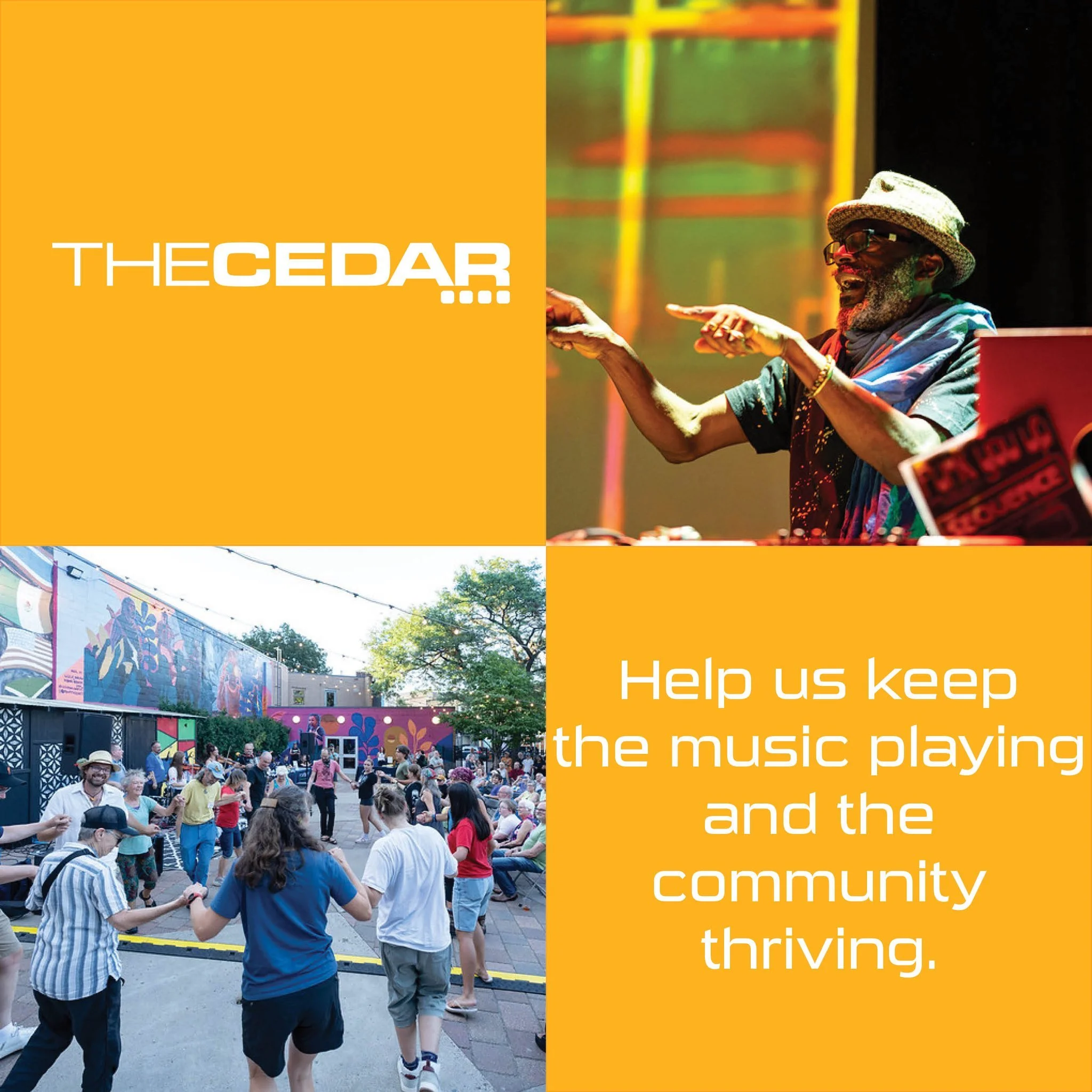 When you give to The Cedar, you&rsquo;re not just supporting a performance&mdash;you&rsquo;re investing in connection, understanding, and a more joyful world. Right now, your gift is doubled up to $15,000, thanks to our matching challenge. We have ra