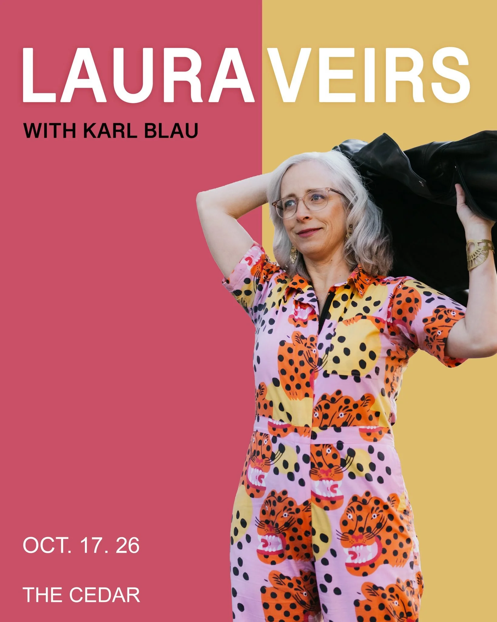 The Cedar Presents
LAURA VEIRS with Karl Blau
Saturday, October 17, 2026 / Doors: 7:00 PM / Show: 8:00 PM
All Ages
Seated

Portland, OR-based singer-songwriter Laura Veirs has forged a career singing personal songs of romantic intoxication, everyday 