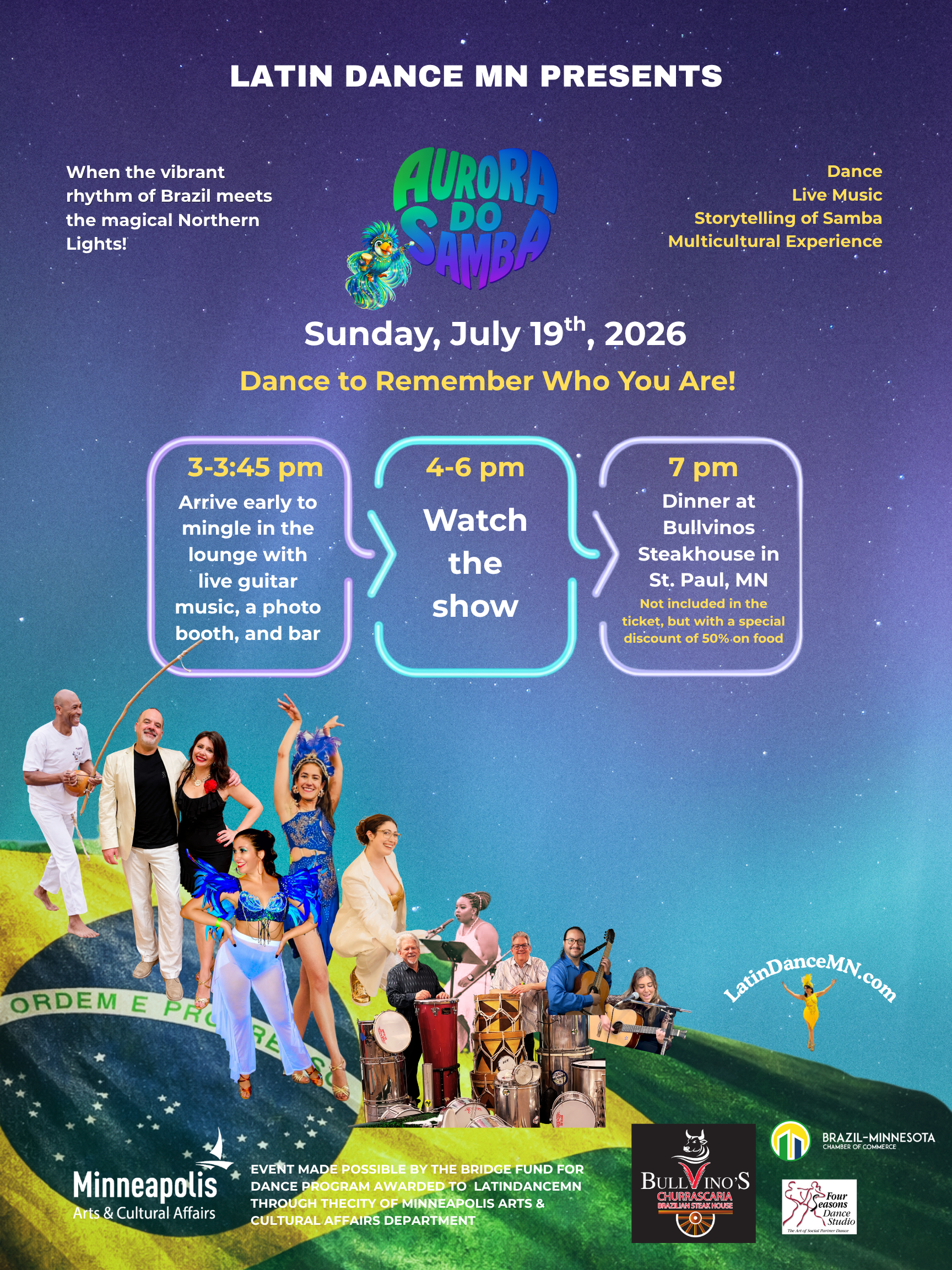 Latin Dance MN presents Aurora do Samba