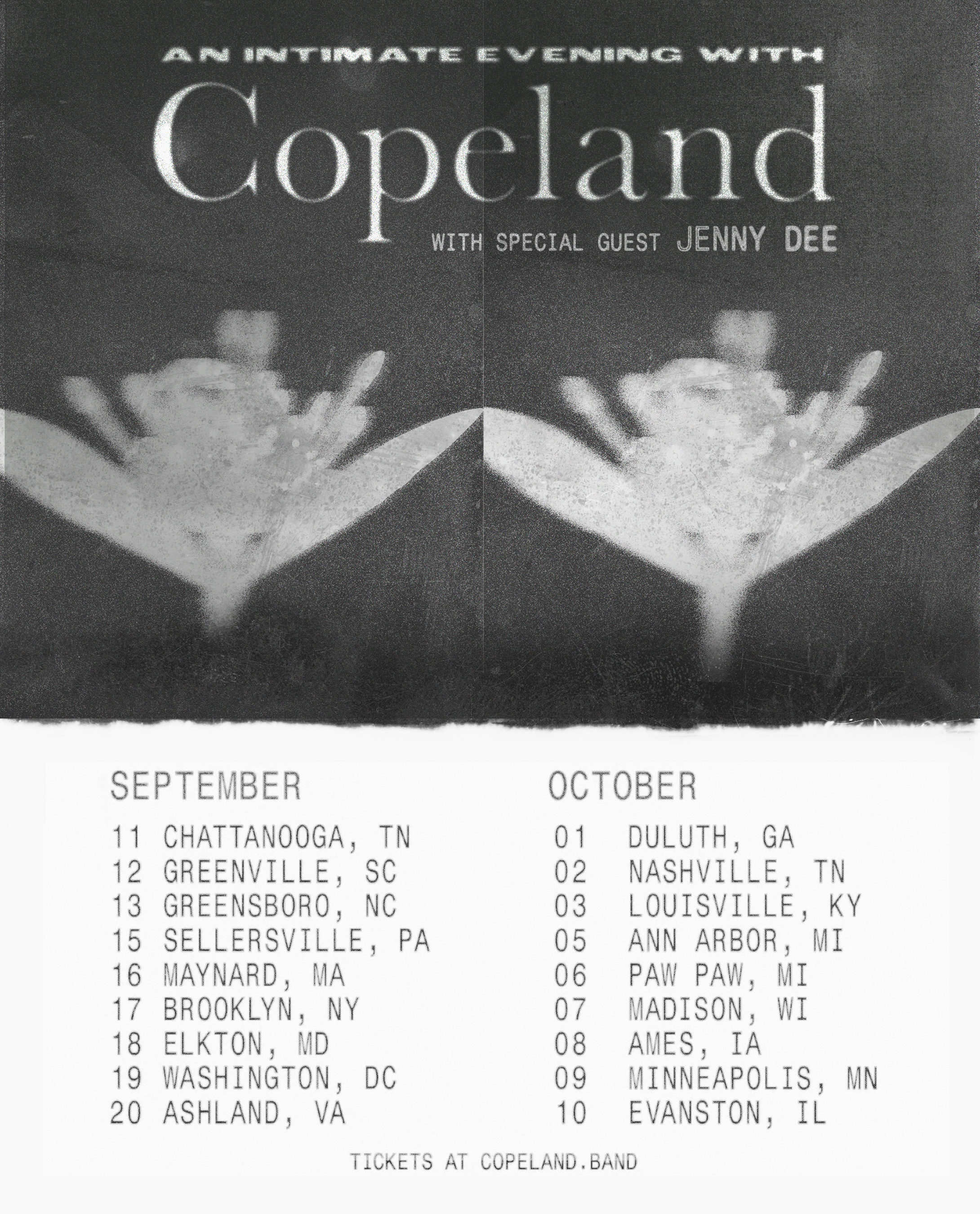 An Intimate Evening with COPELAND with special guest Jenny Dee