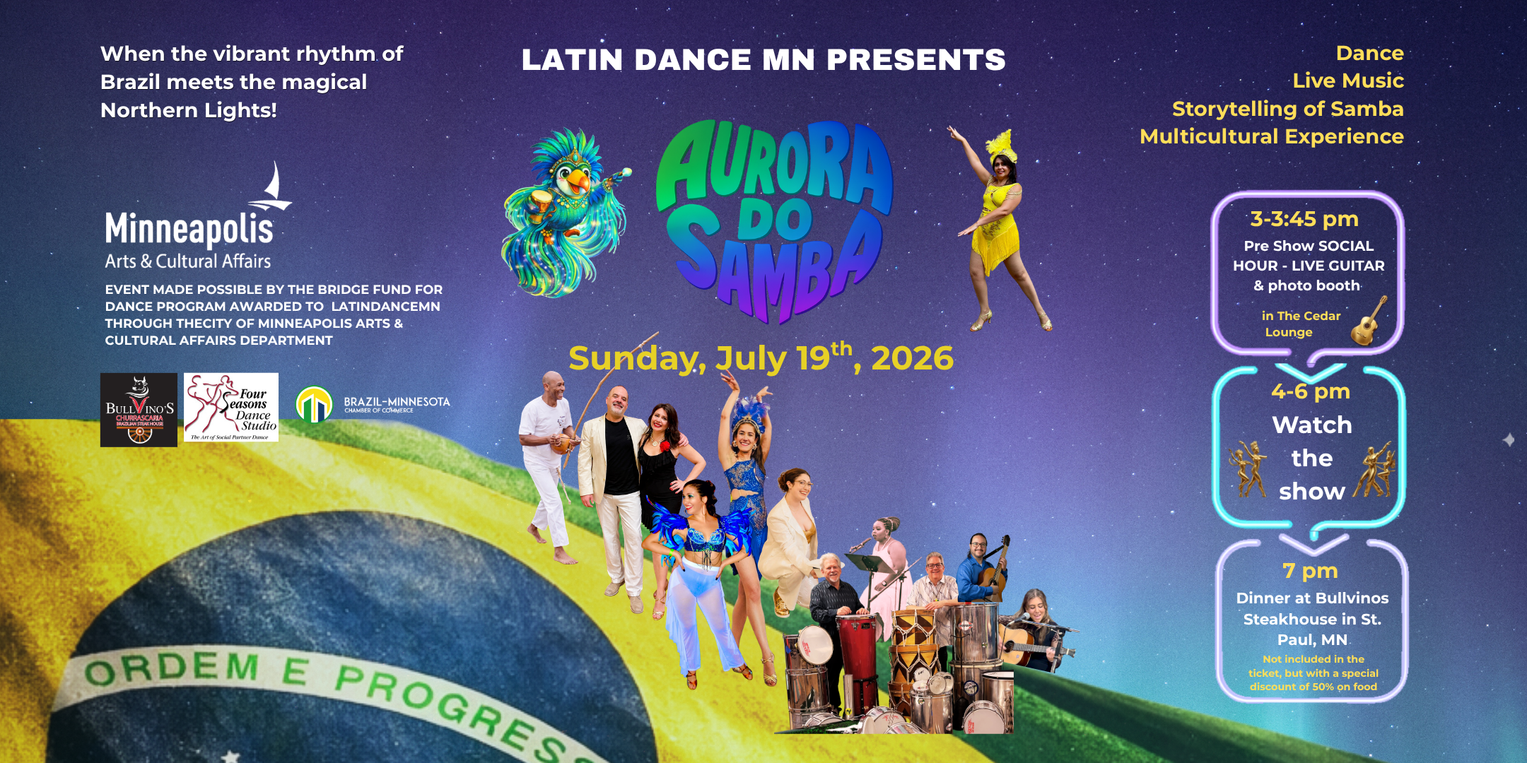 Latin Dance MN presents Aurora do Samba