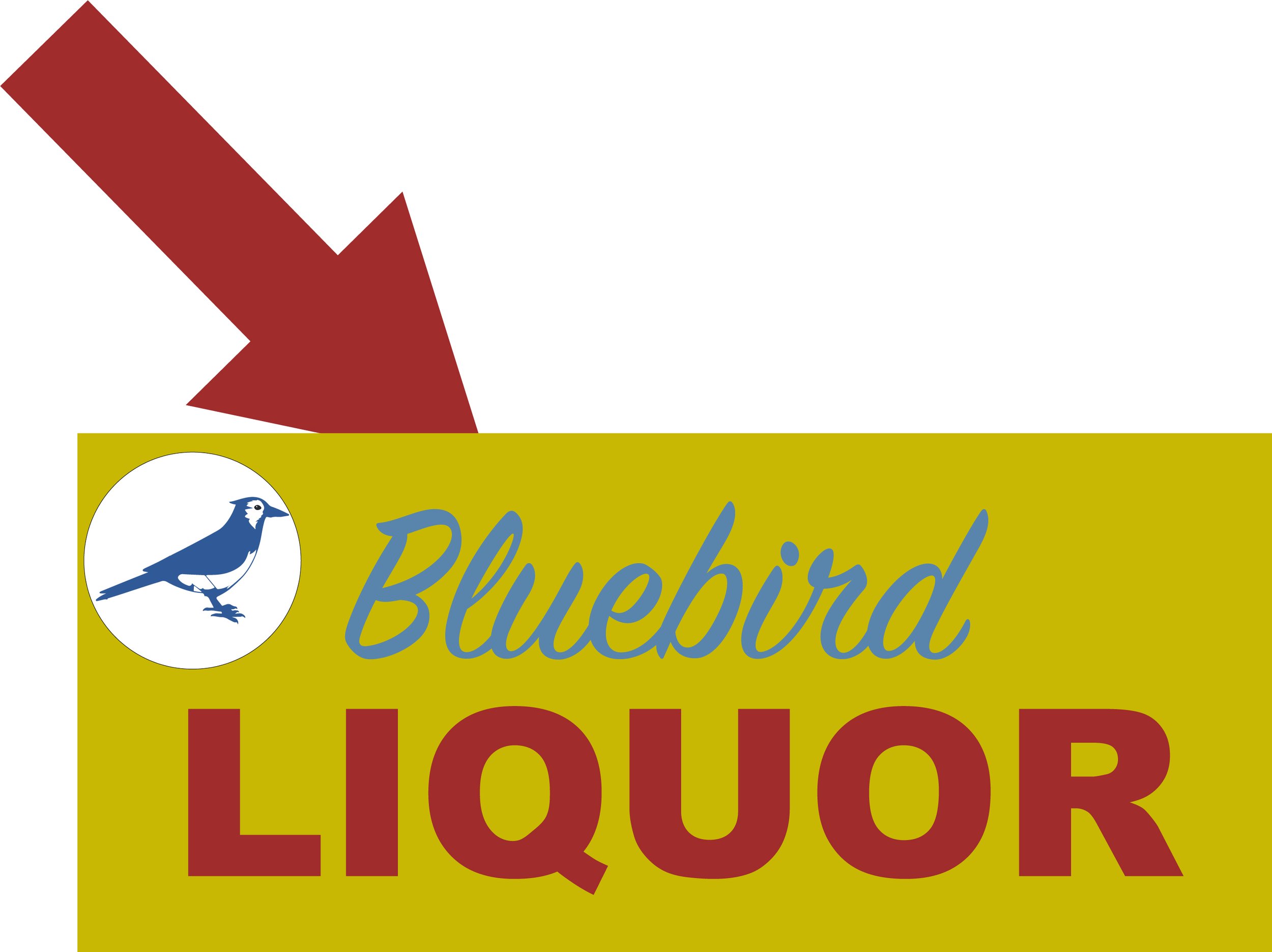 BLUEBIRD LIQUOR STORE LOGO