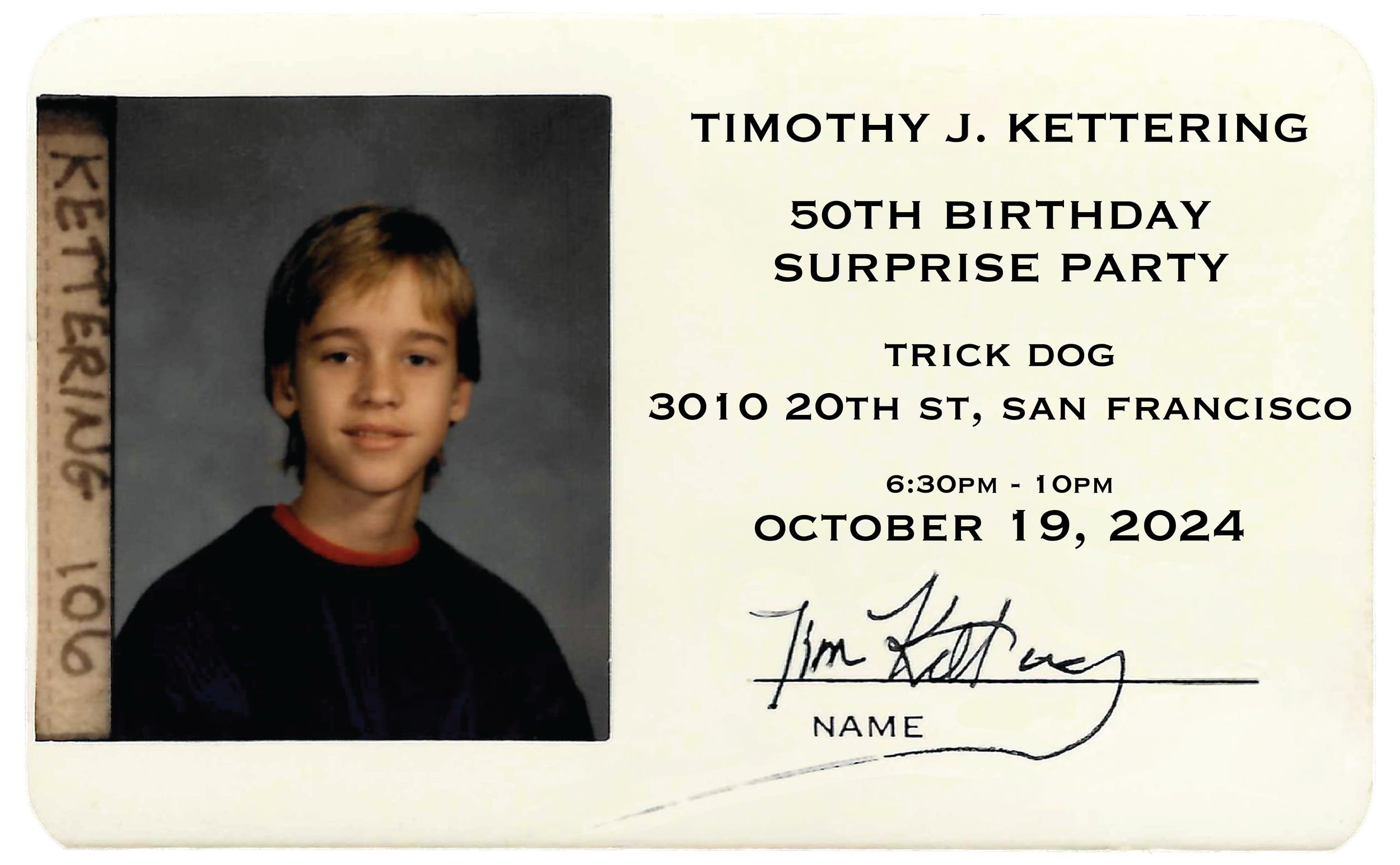 Tim’s 50th