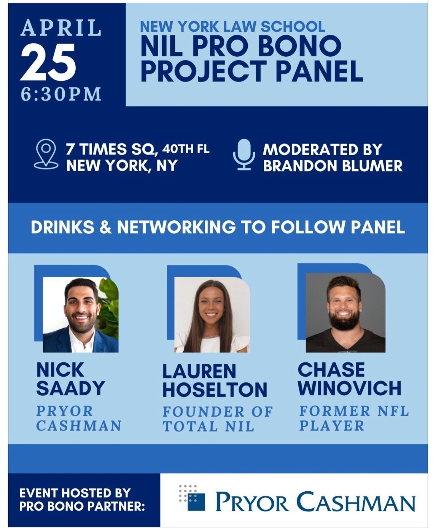 I am looking forward to sitting on the @nylawschool panel in New York City in a few weeks. 

This panel will discuss the latest developments in the collegiate and professional athlete name, image, and likeness (NIL) space while dissecting college and